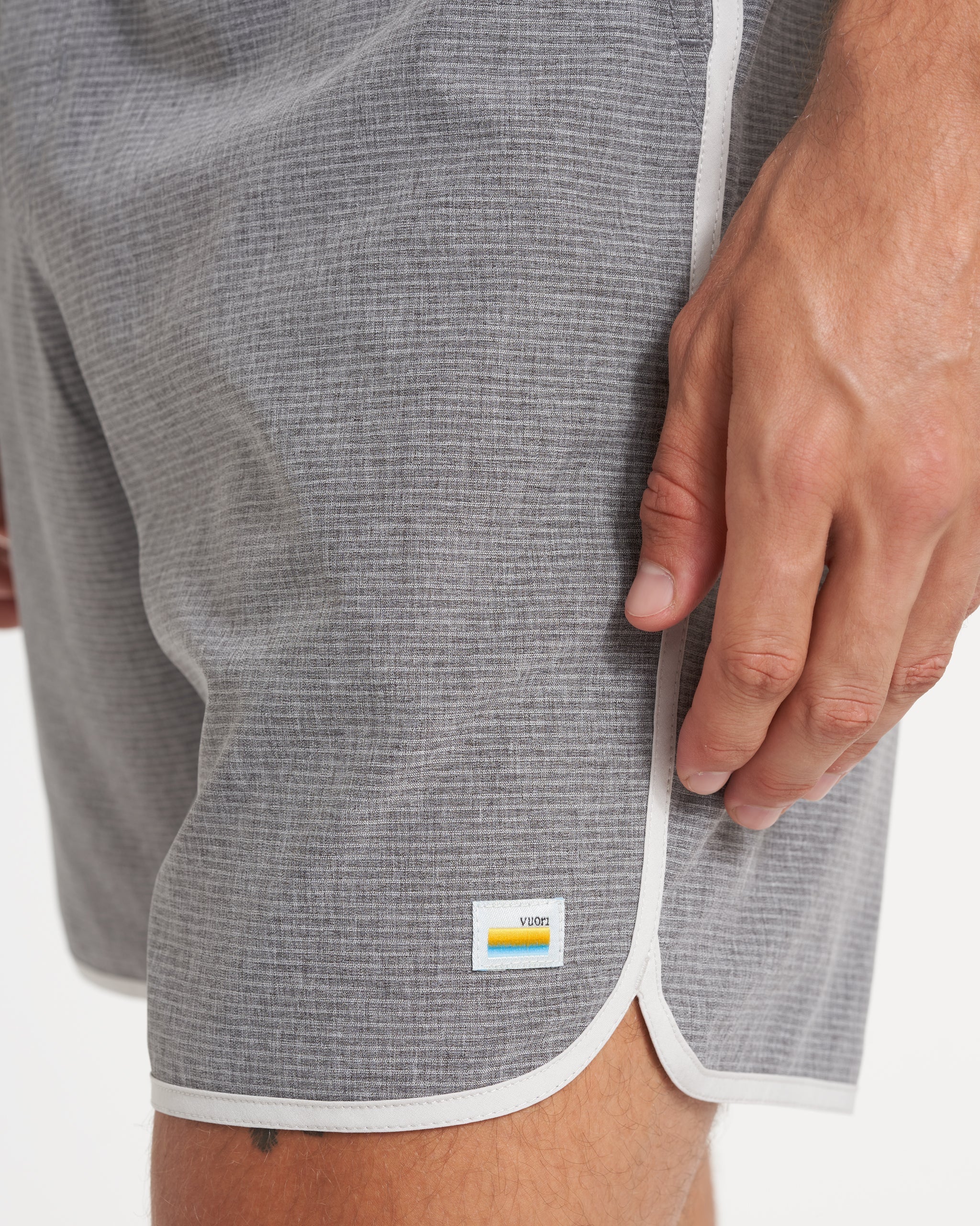 Banks Short Unlined 7 | Grey Engineered Stripe - Image 5