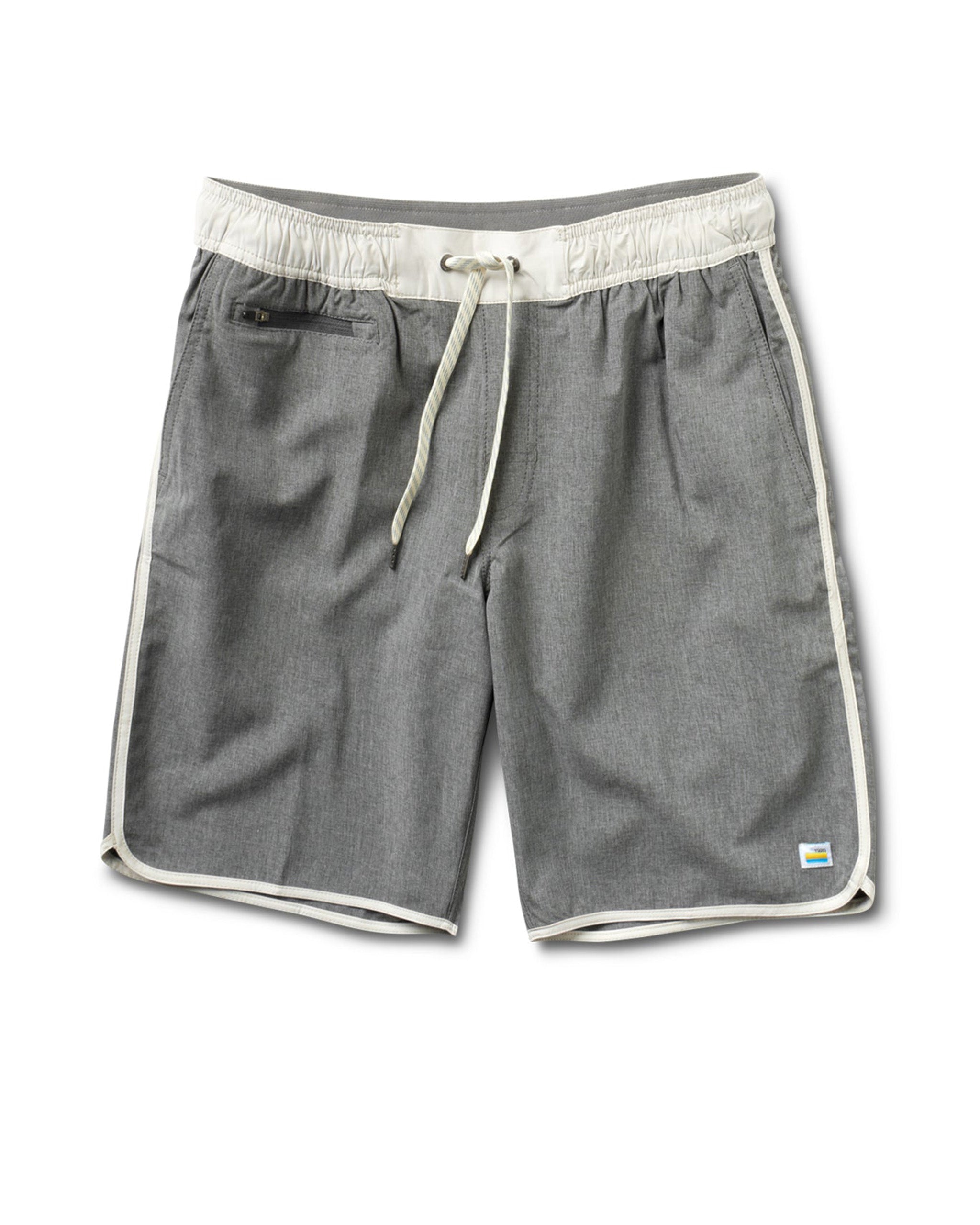 Banks Short Unlined 7 | Grey Linen Texture - Image 4