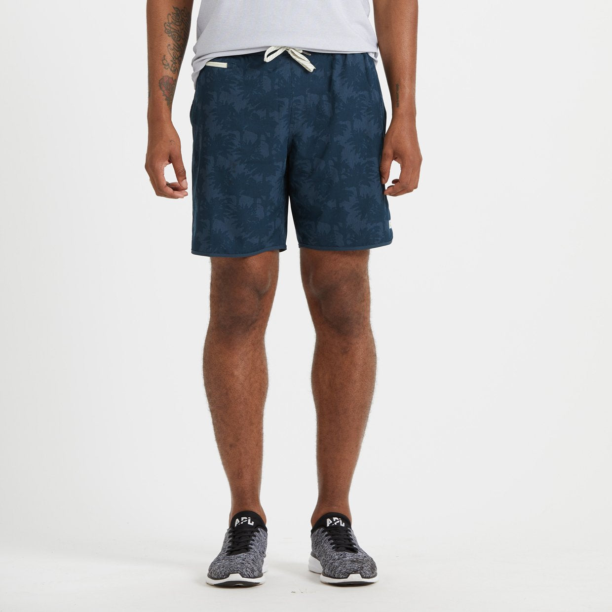 Banks Short Unlined 7 | Indigo Multi Palm