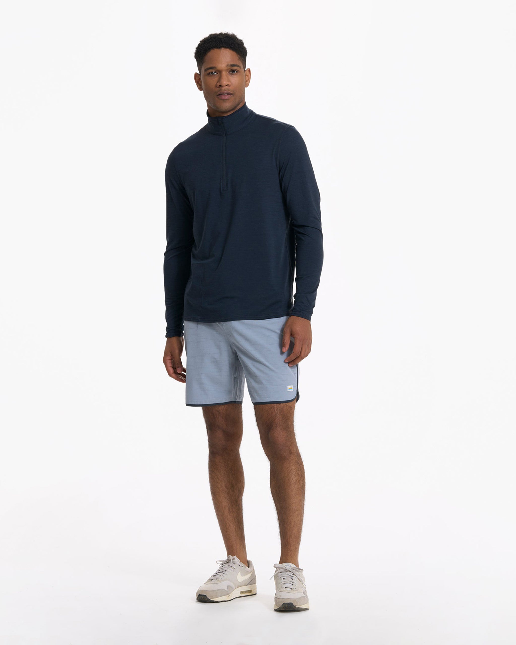 Banks Short Unlined 7 | Light Cloud Slub Stripe - Image 5