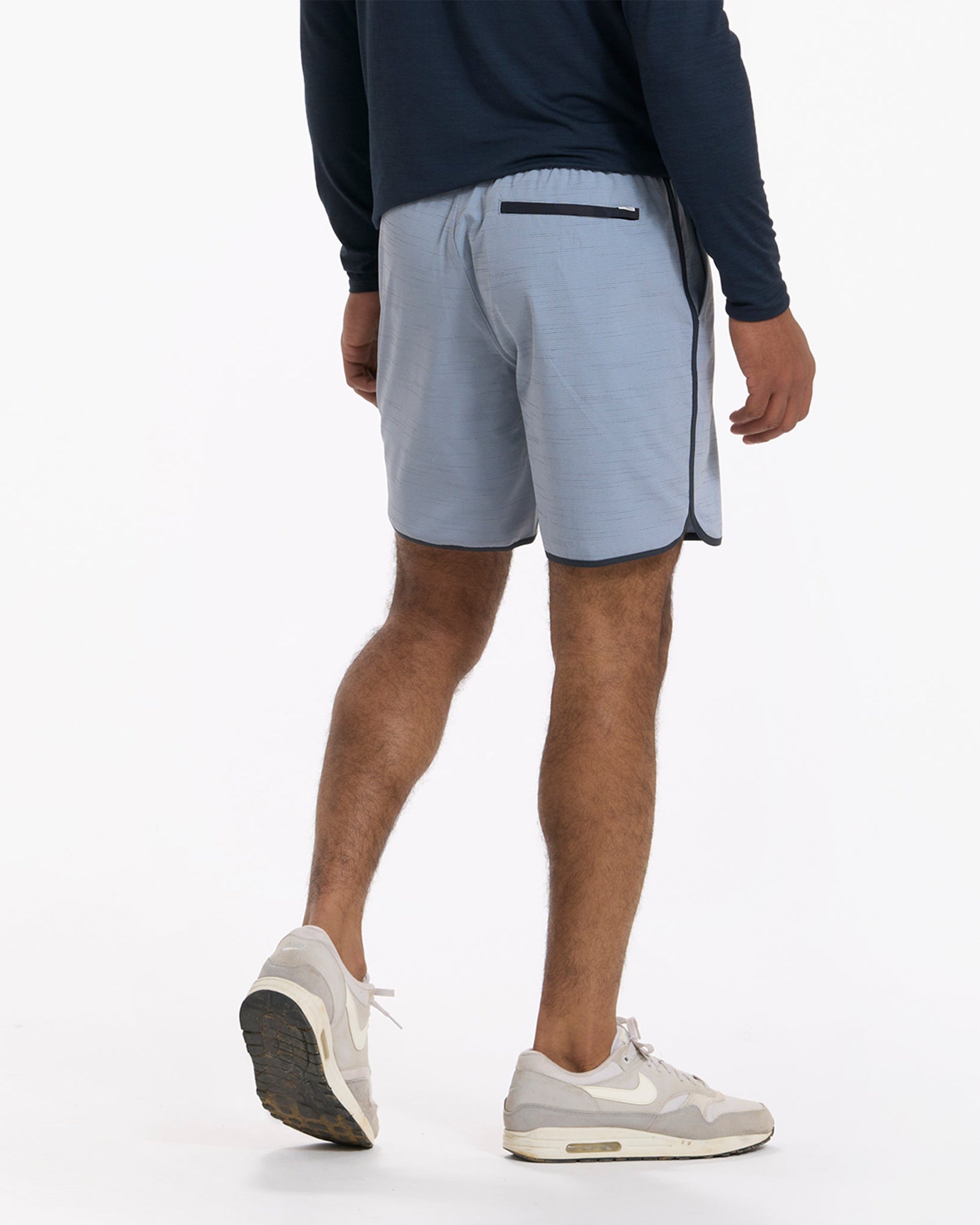 Banks Short Unlined 7 | Light Cloud Slub Stripe - Image 4