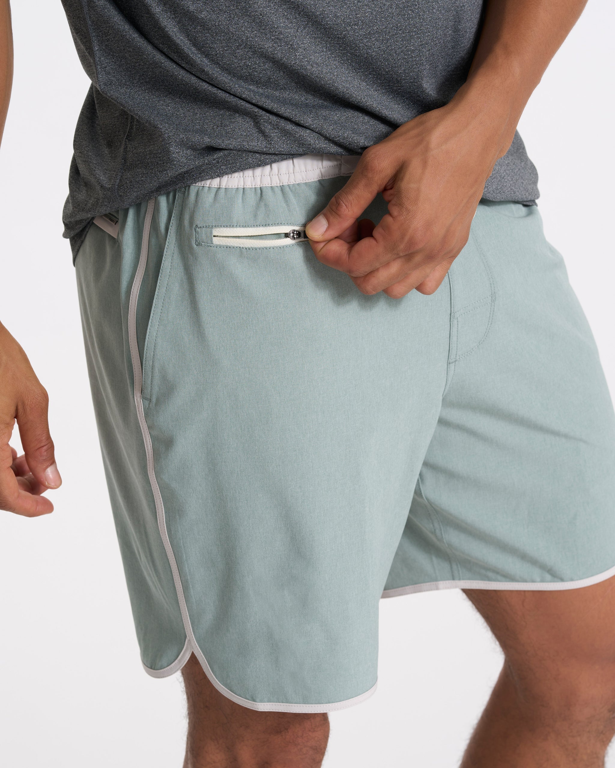 Banks Short Unlined 7 | Neptune Linen Texture - Image 2