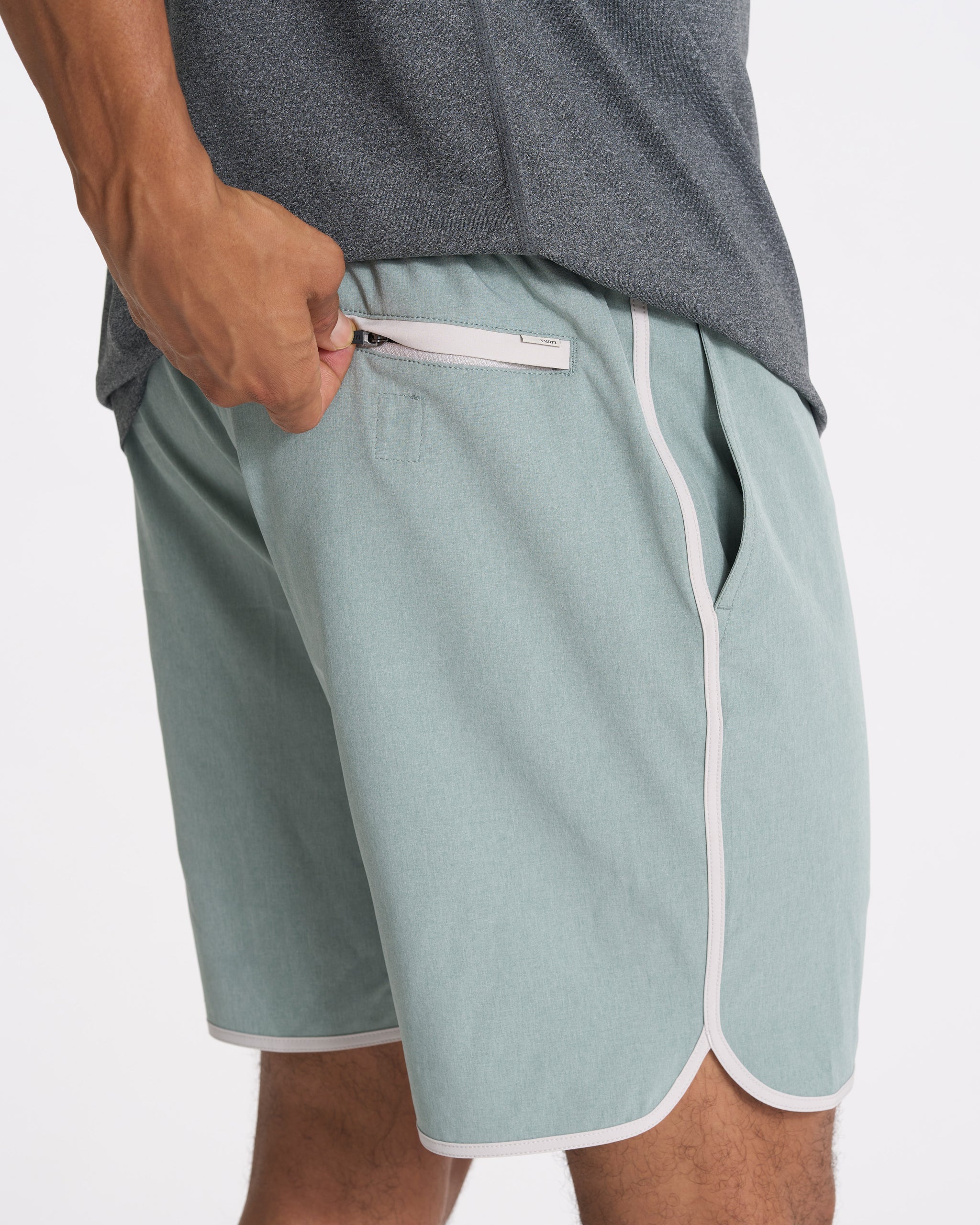 Banks Short Unlined 7 | Neptune Linen Texture - Image 4