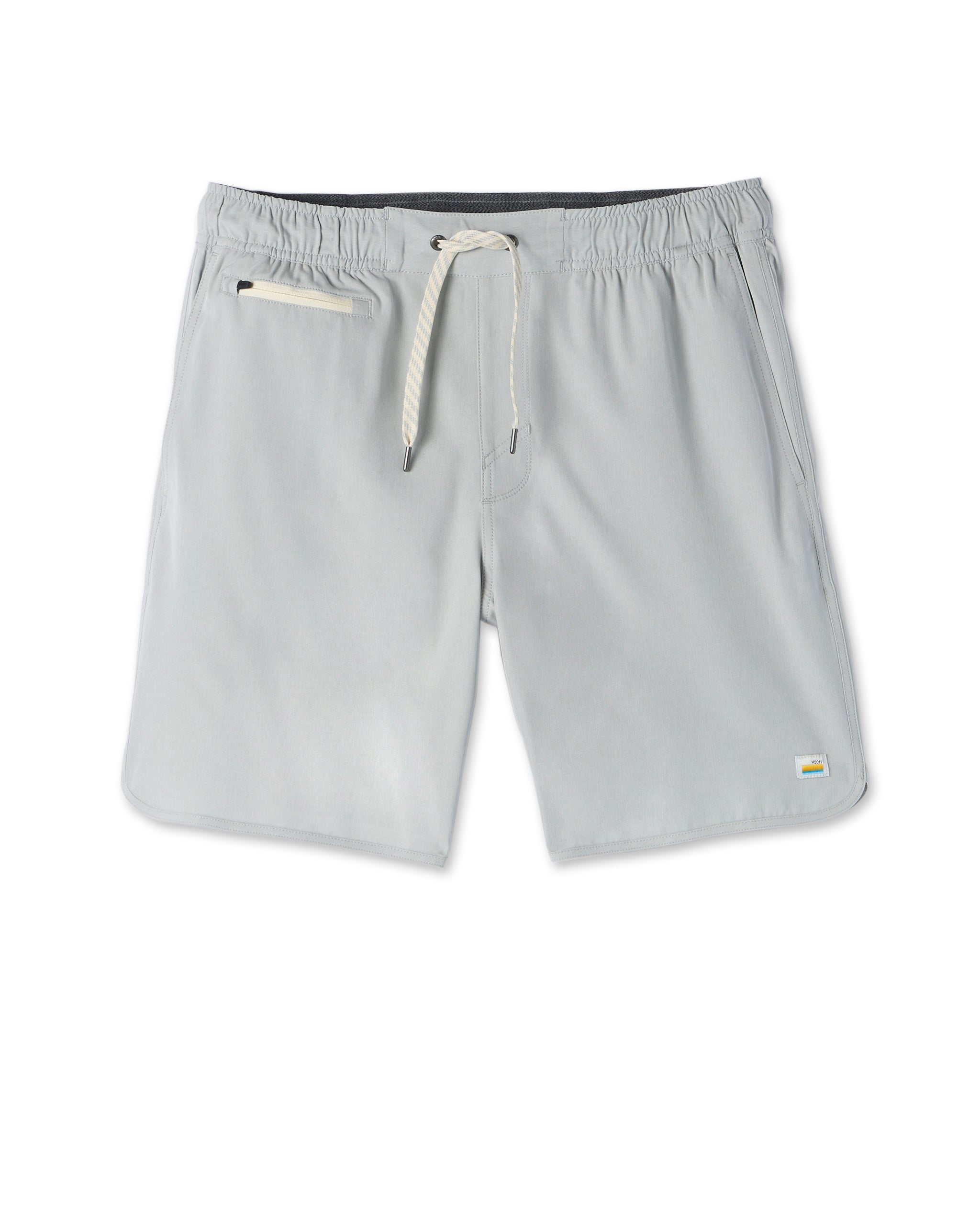 Banks Short Unlined 7 | Sky Grey Linen Texture - Image 6