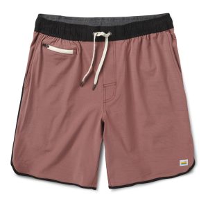 Banks Short Unlined 7 | Terracotta Slub Stripe