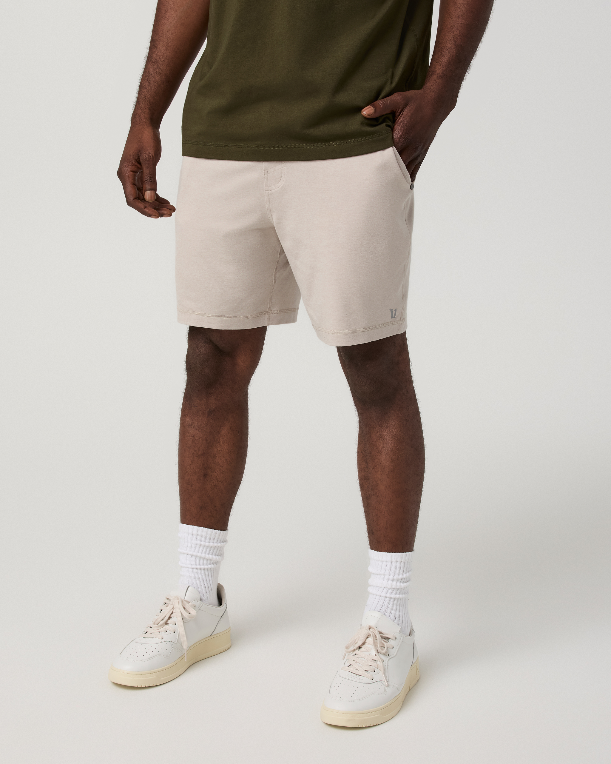 Ponto Performance Short 7 | Ecru Heather