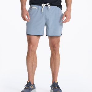 Banks Short Unlined 5 | Light Cloud Slub Stripe