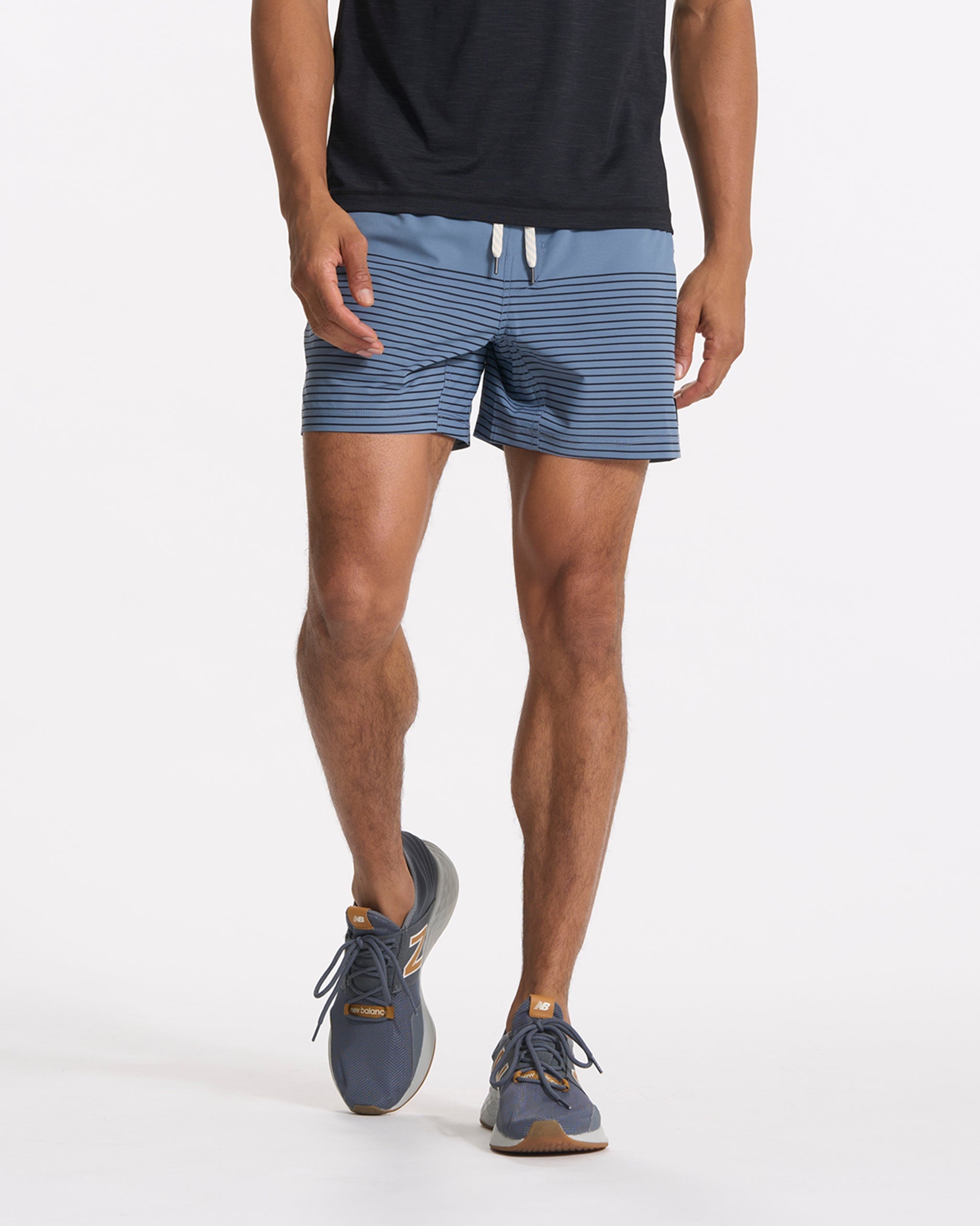 Kore Short Lined 5 | Light Azure Stripe