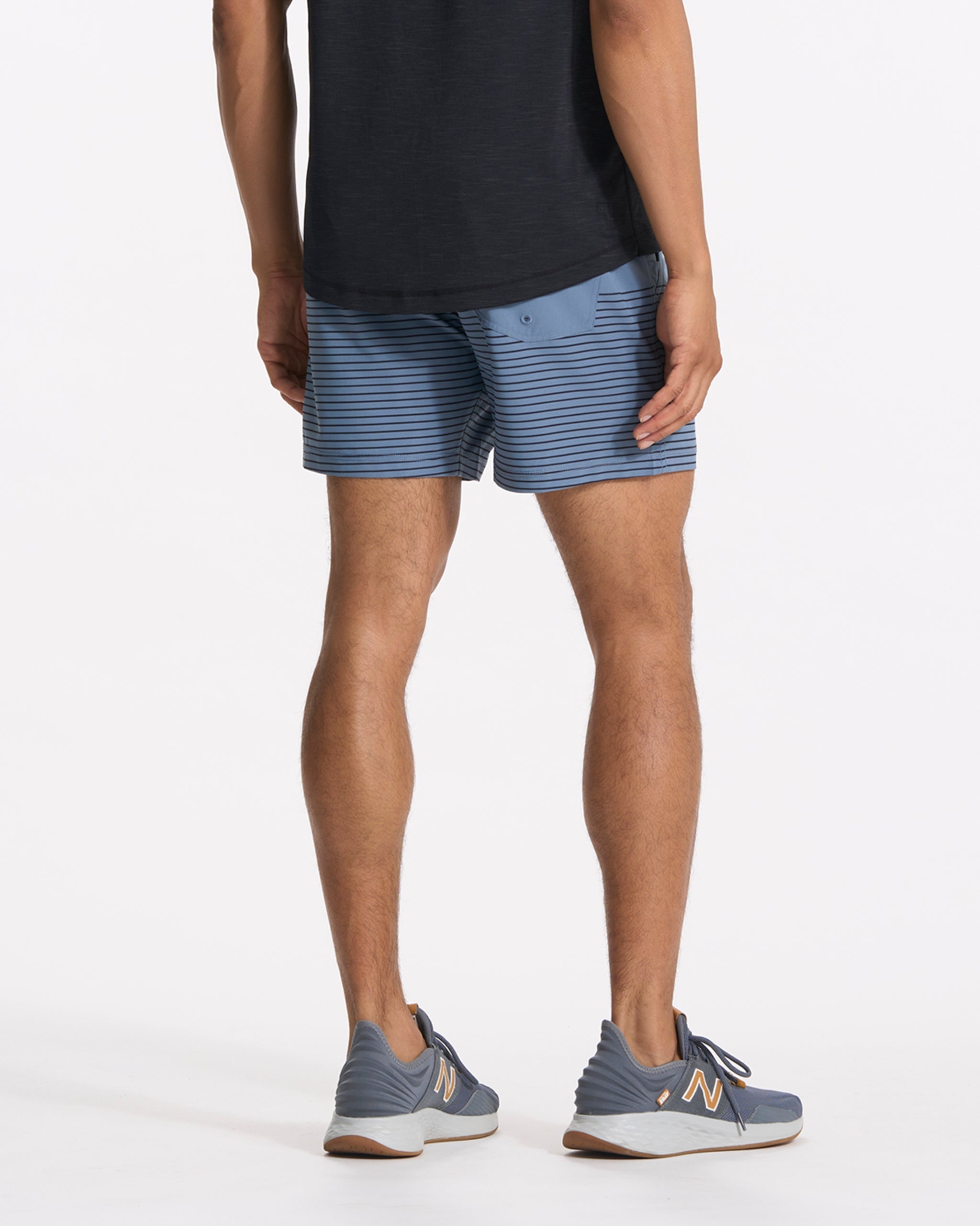 Kore Short Lined 5 | Light Azure Stripe - Image 2