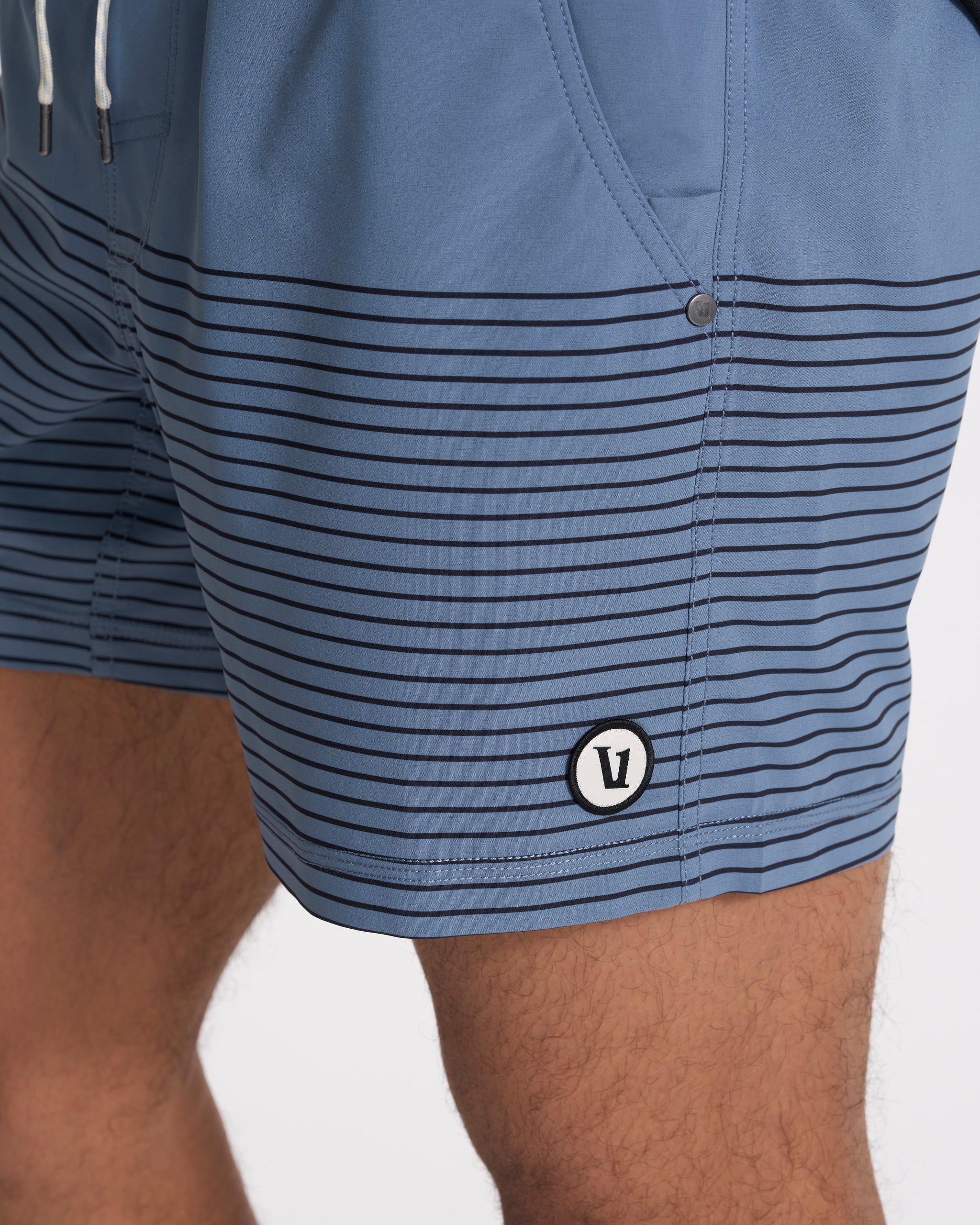 Kore Short Lined 5 | Light Azure Stripe - Image 3