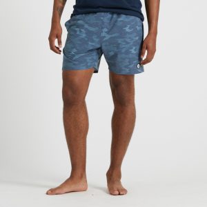 Cape Short | Indigo Watercolor Camo
