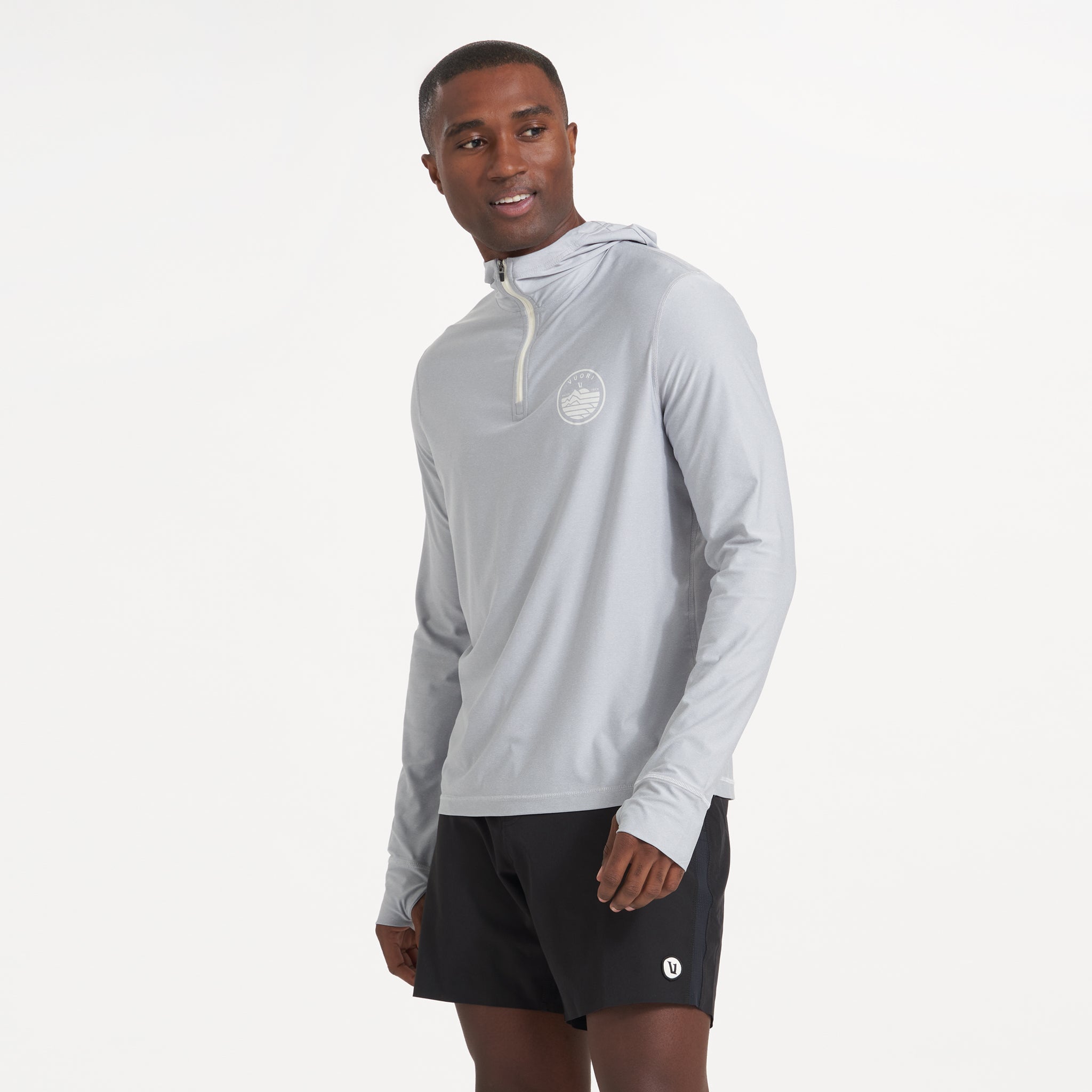 Uluwatu Water Hoodie | Platinum Heather - Image 2