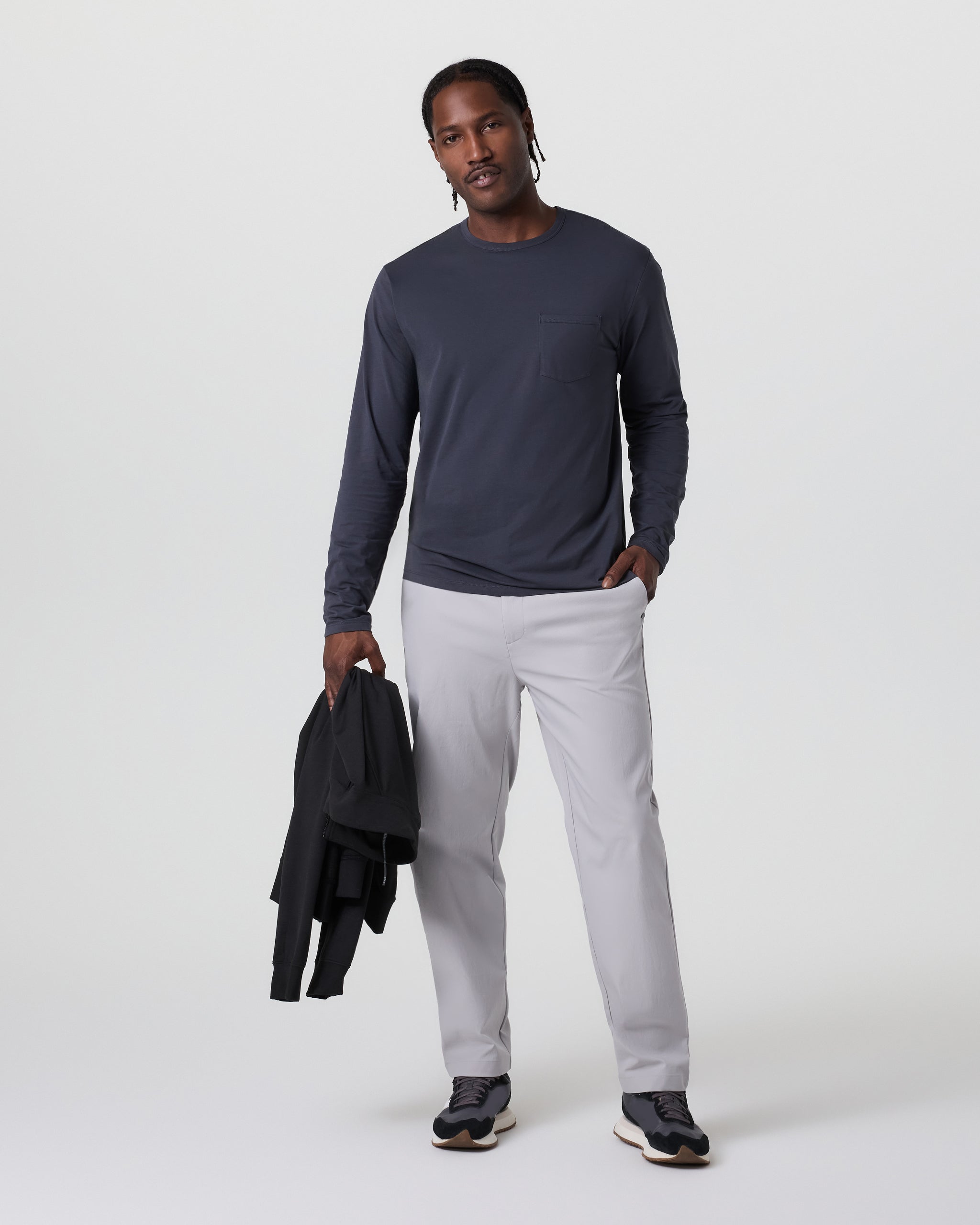 Cascade Crinkle Pant Relaxed 30 | Fog - Image 5