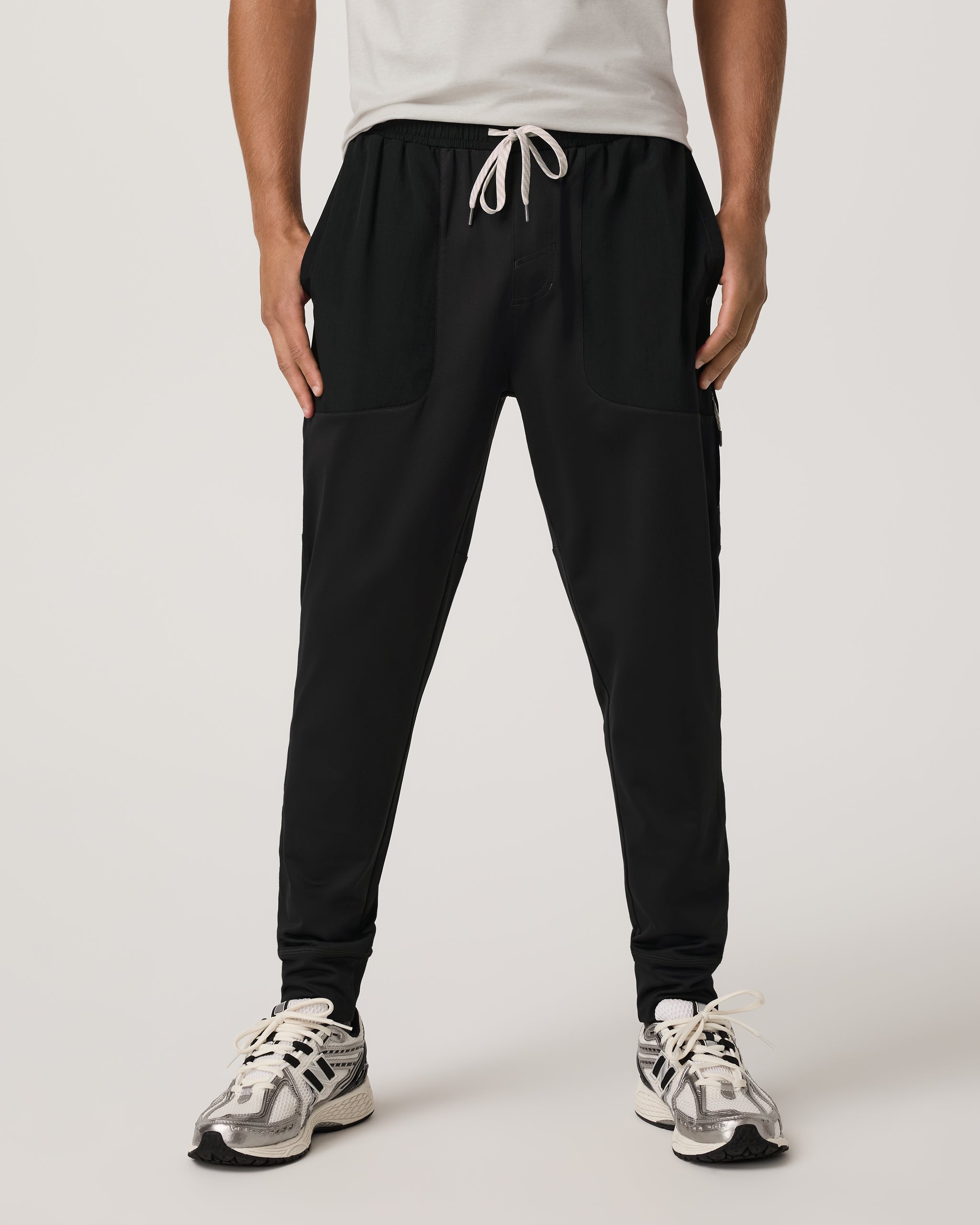 Sunday Performance Mixed Media Jogger 28 | Black