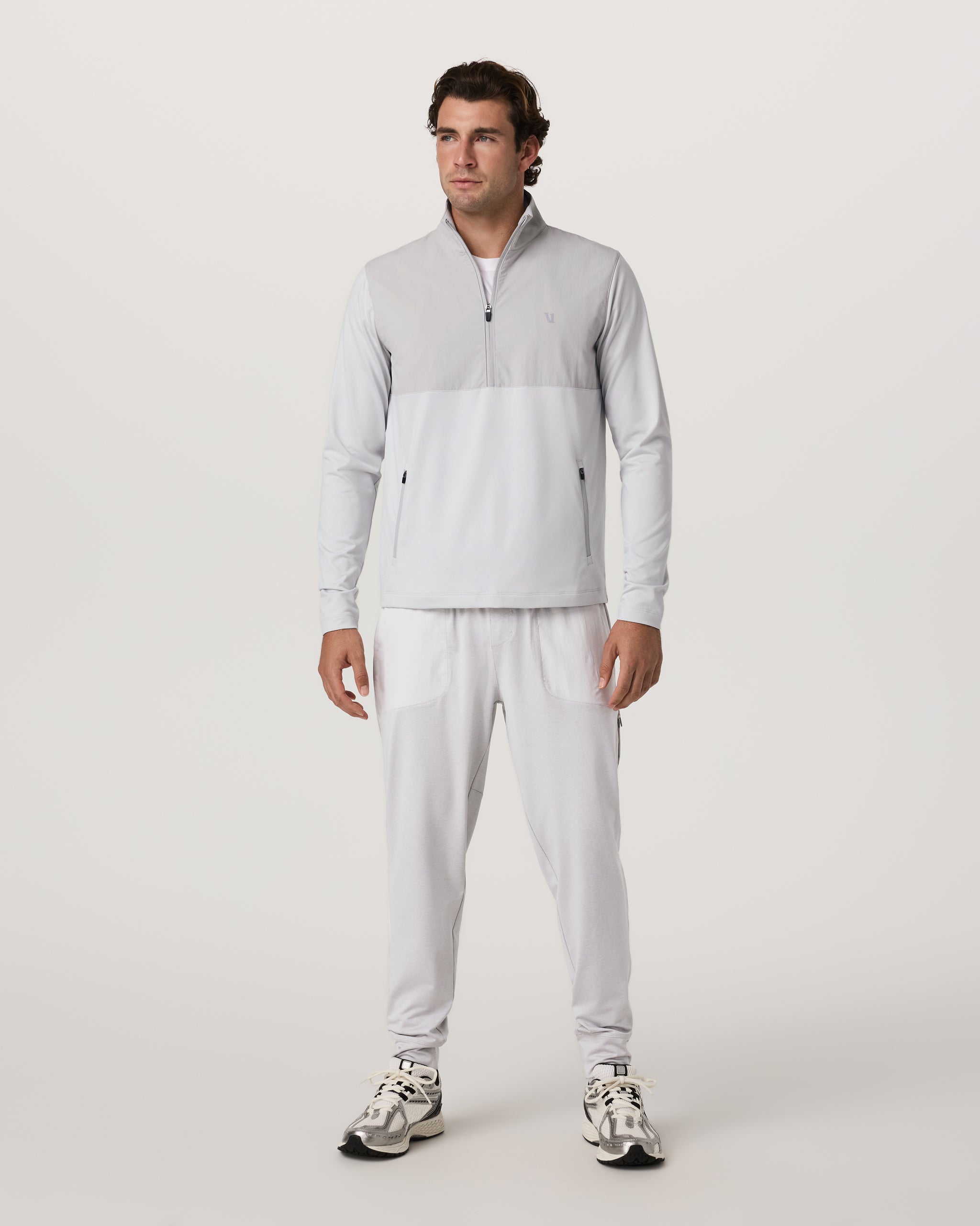 Sunday Performance Mixed Media Jogger 28 | Frost Grey - Image 4