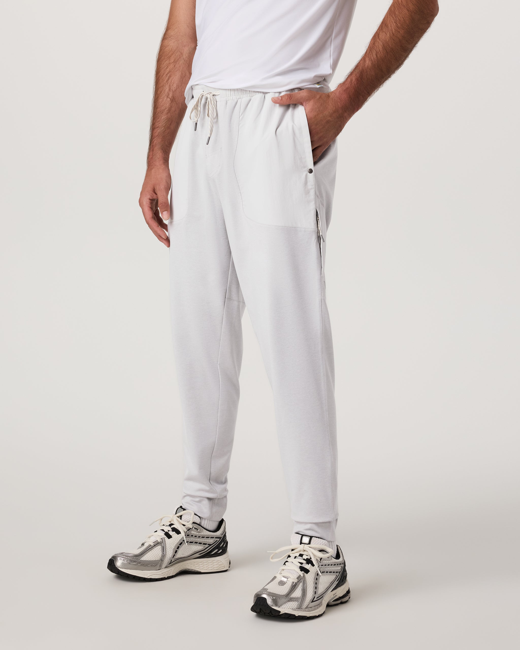 Sunday Performance Mixed Media Jogger 28 | Frost Grey