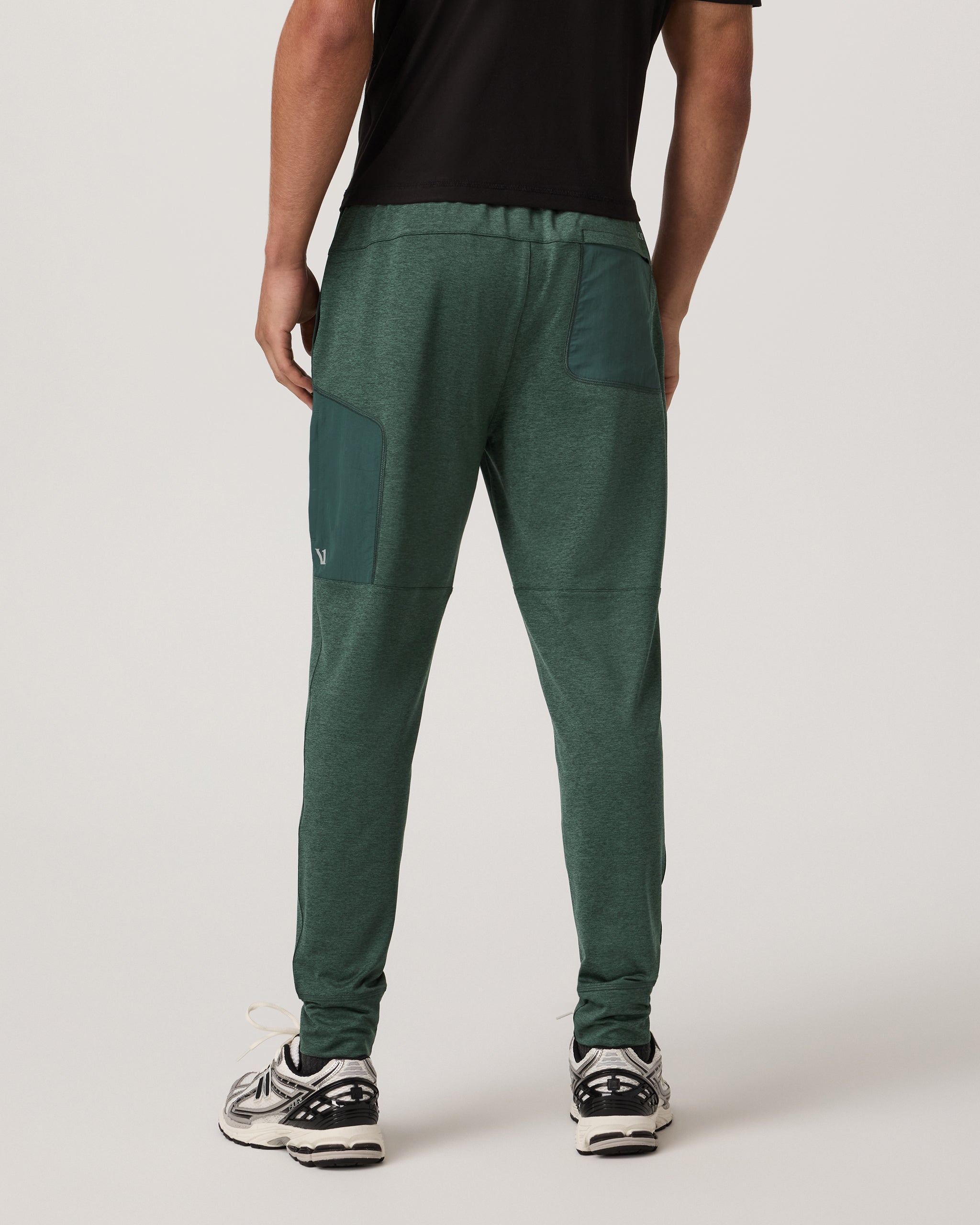 Sunday Performance Mixed Media Jogger 28 | Agate Green Heather - Image 3
