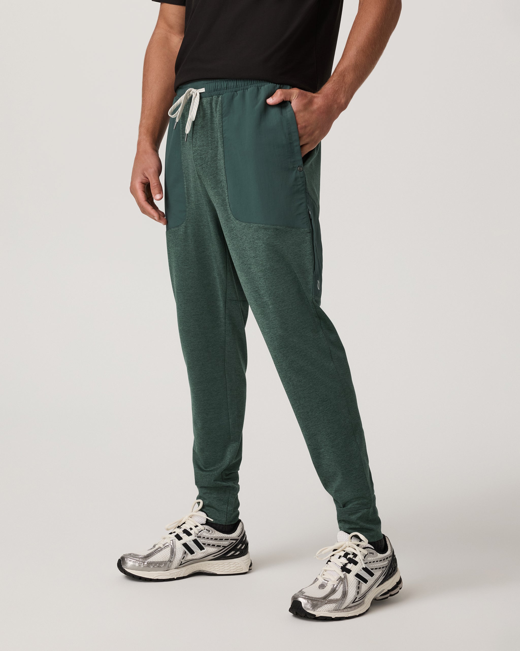 Sunday Performance Mixed Media Jogger 28 | Agate Green Heather