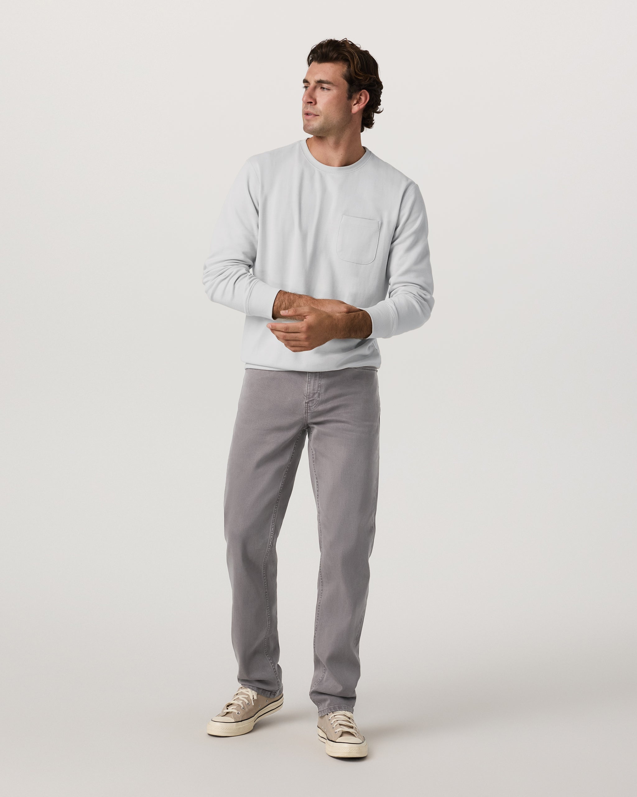 Benton Stretch Twill Pant Classic Fit 30 | Cavern Grey - Image 4