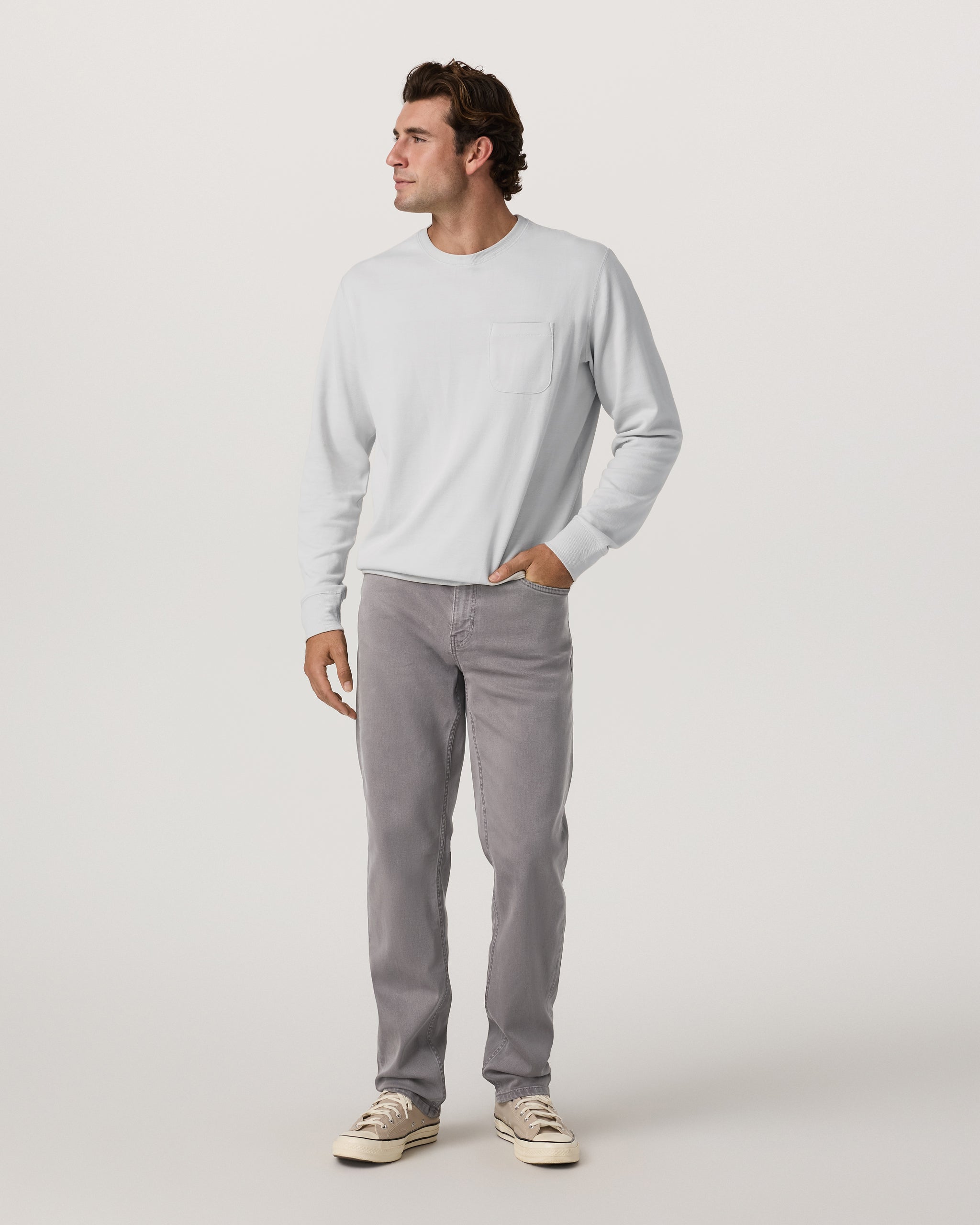 Benton Stretch Twill Pant Classic Fit 30 | Cavern Grey - Image 3