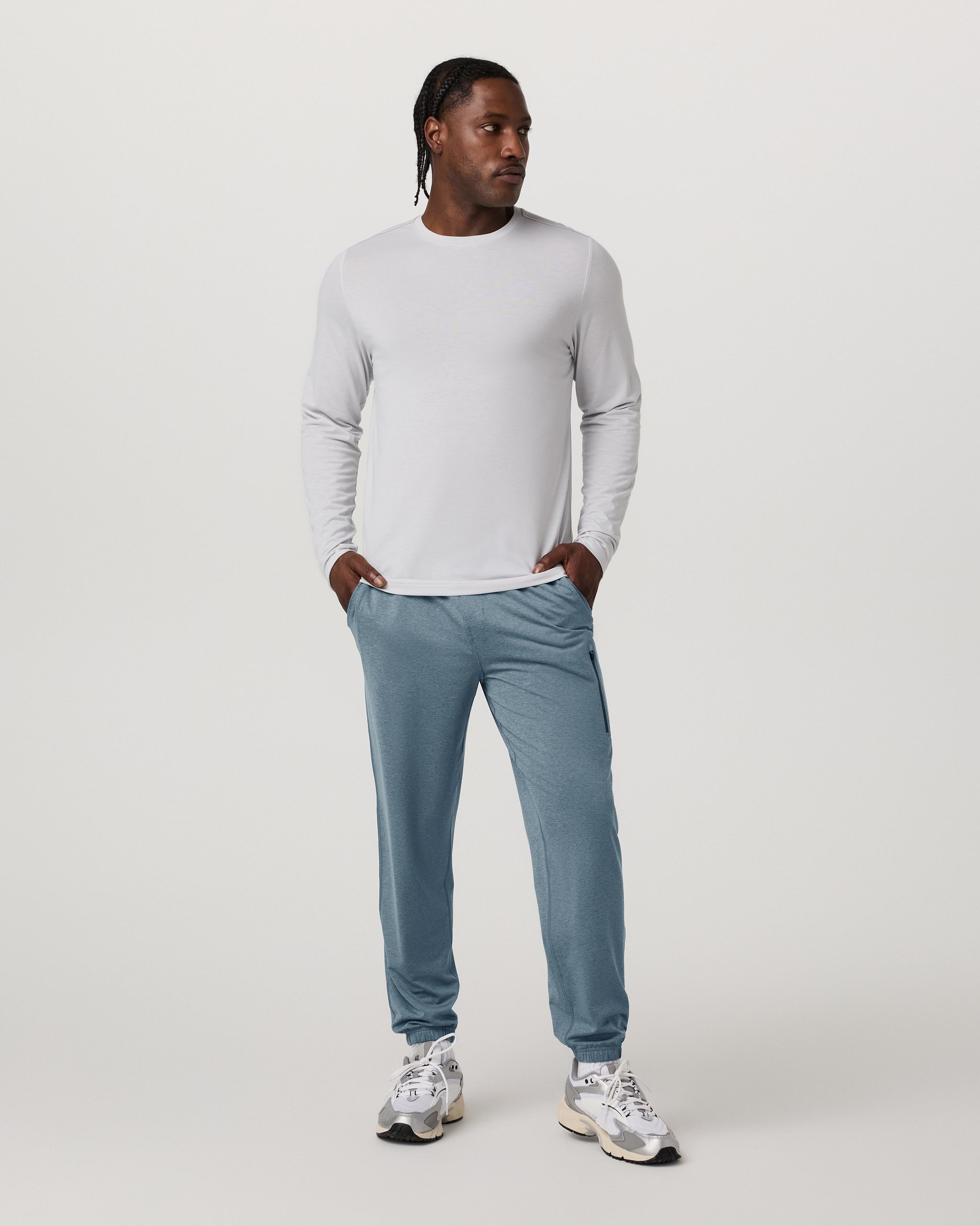 Sunday Performance Sweatpant - Long | Smoke Blue Heather - Image 5