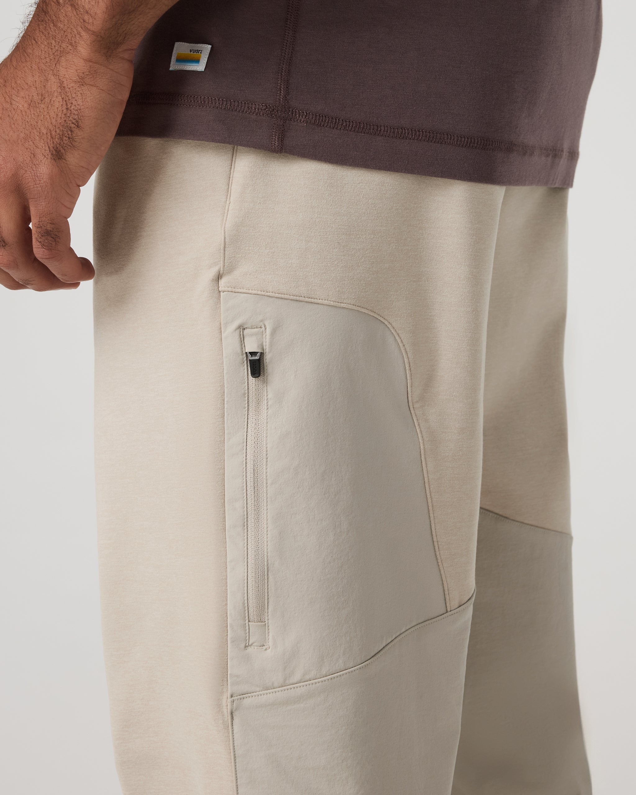 Coronado Mixed Media Sweatpant 28 | Limestone Heather - Image 2