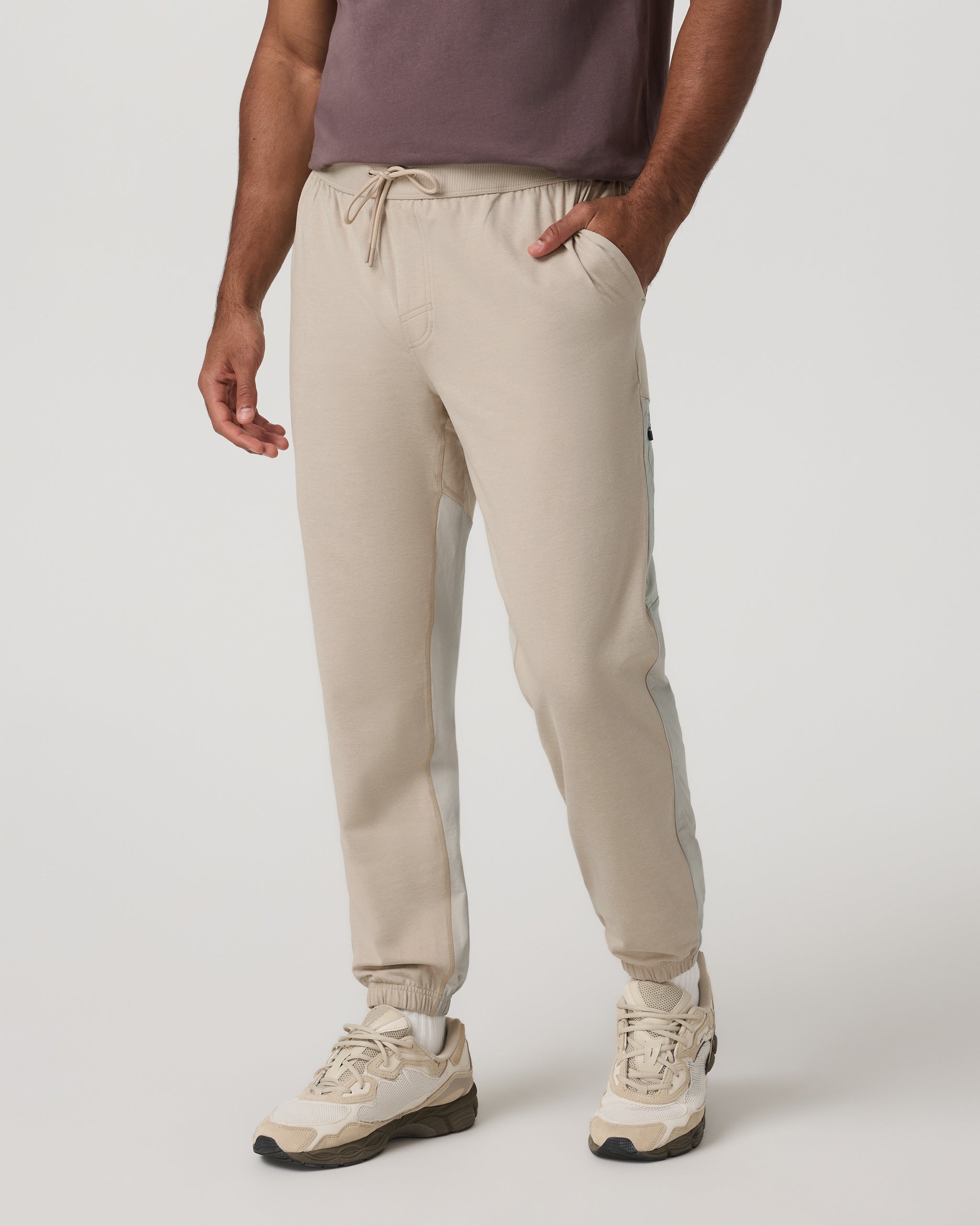 Coronado Mixed Media Sweatpant 28 | Limestone Heather - Image 5