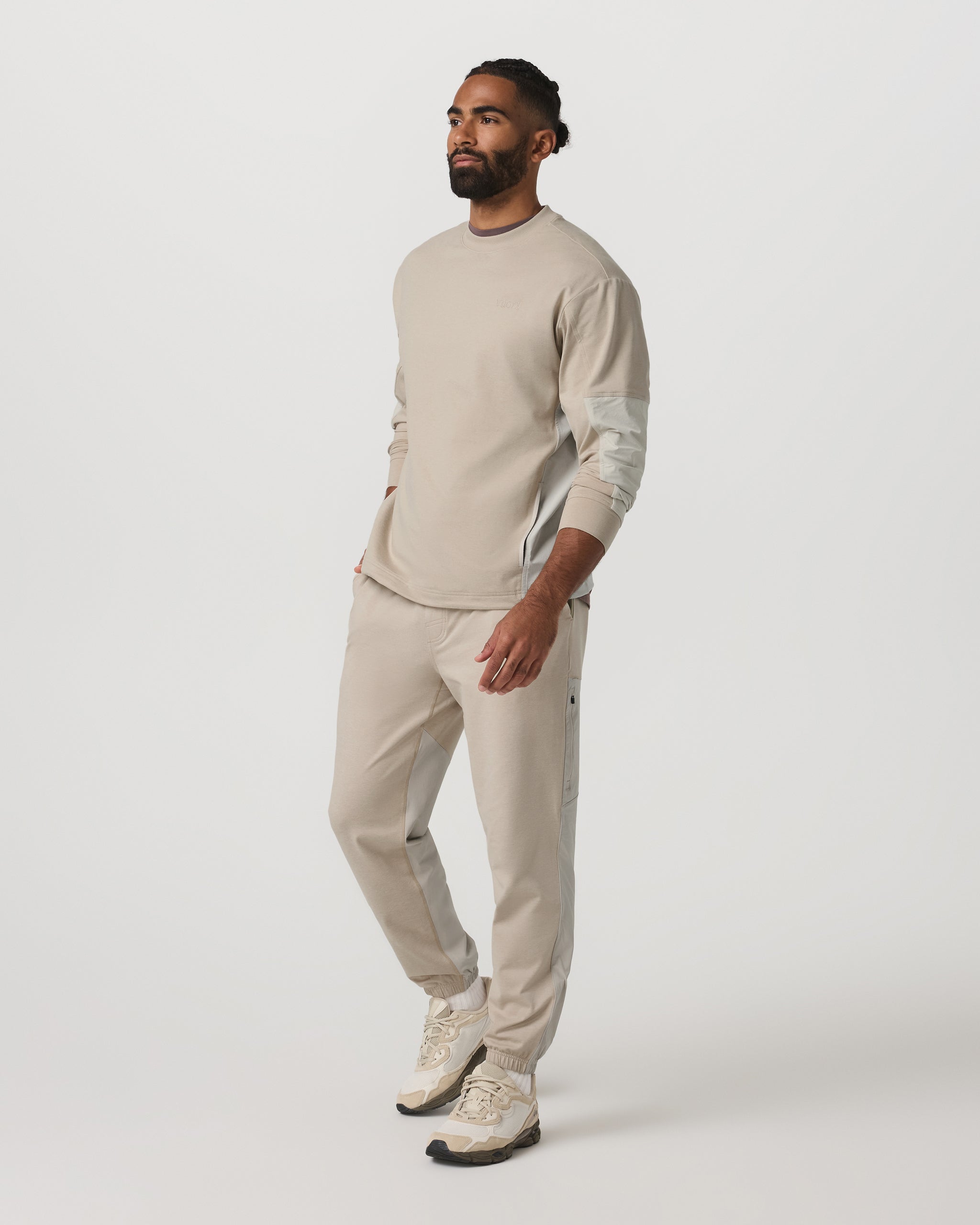 Coronado Mixed Media Sweatpant 28 | Limestone Heather - Image 3