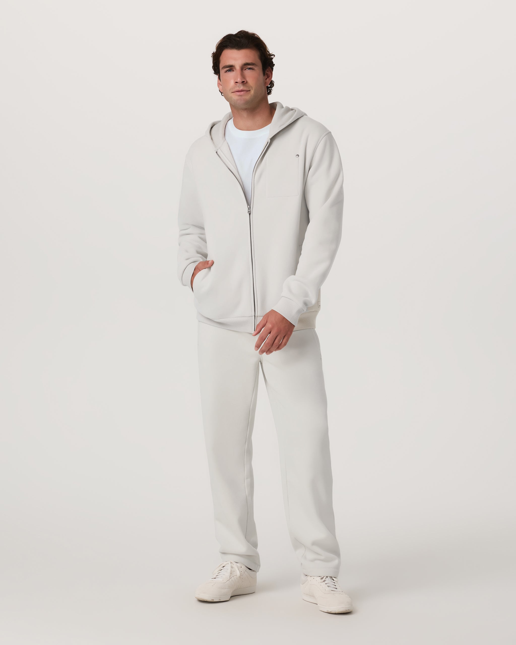 Seaside Straight Leg Sweatpant 30 | Salt - Image 5