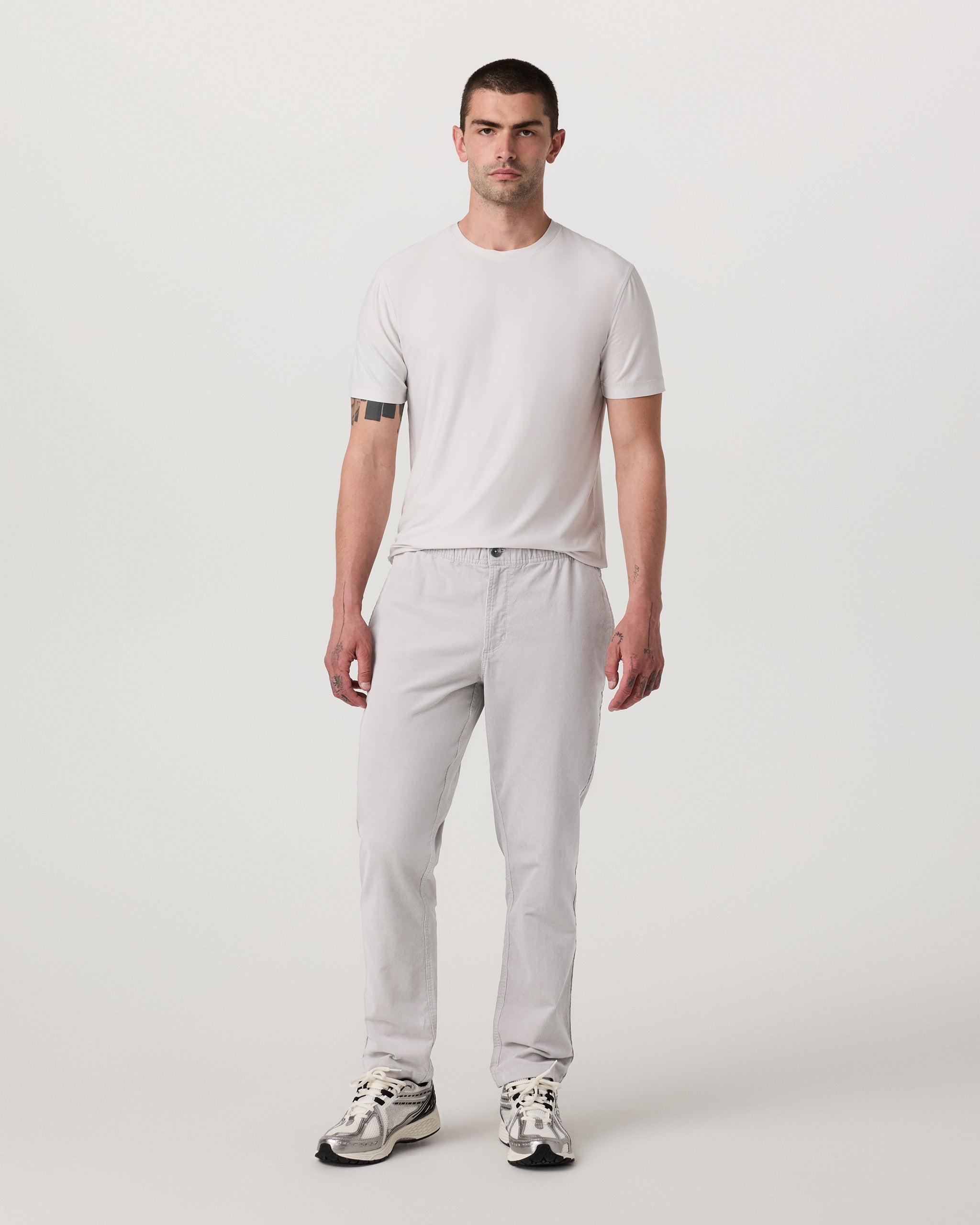 Optimist Elastic Waist Pant Classic Fit 30 | Amethyst Grey - Image 4