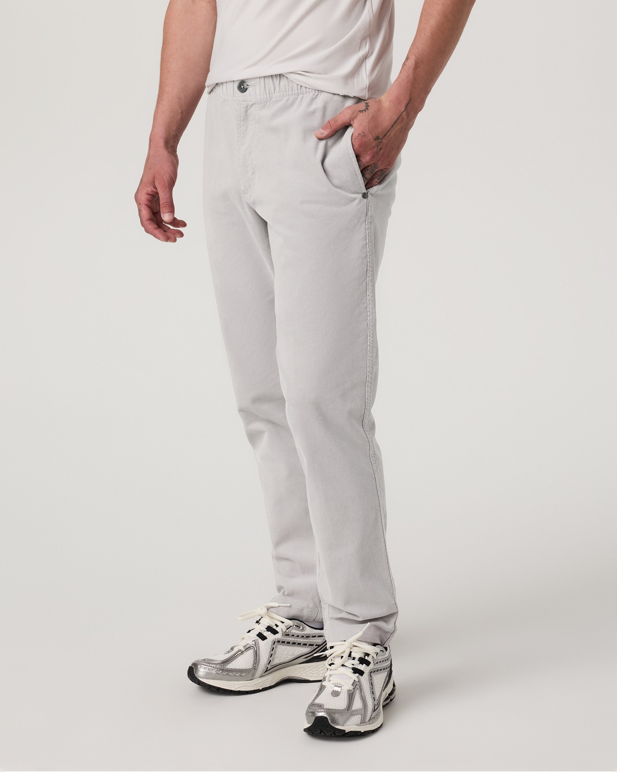 Optimist Elastic Waist Pant Classic Fit 30 | Amethyst Grey - Image 3