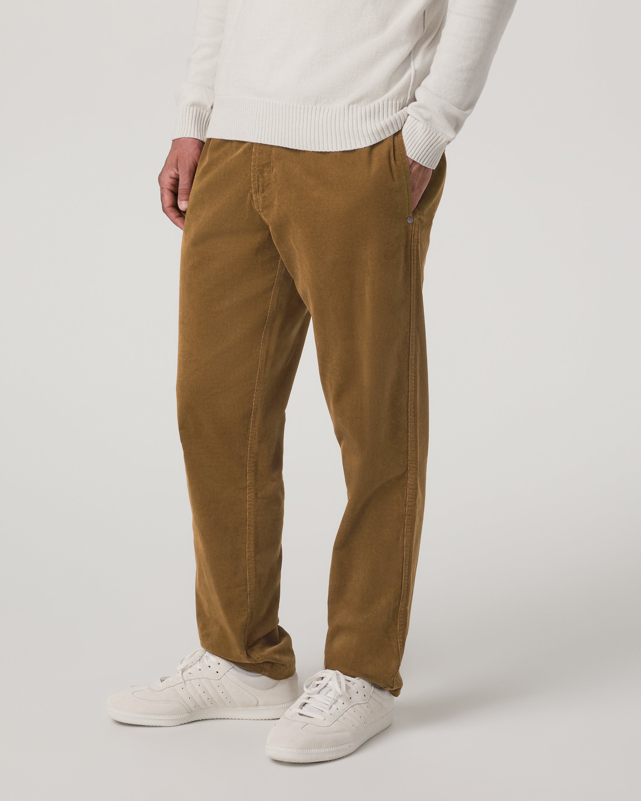 Optimist Elastic Waist Pant Classic Fit 30 | Rum
