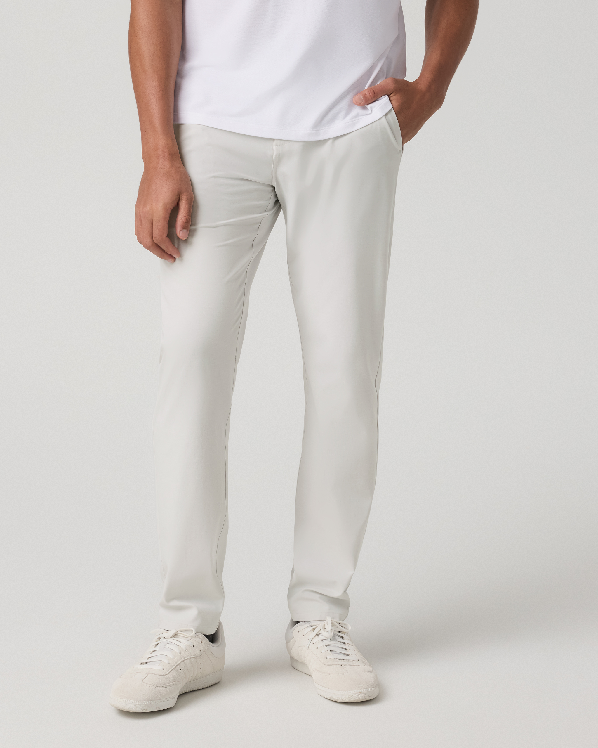 Aim Trouser Athletic Slim Fit 32 | Salt Linen Texture