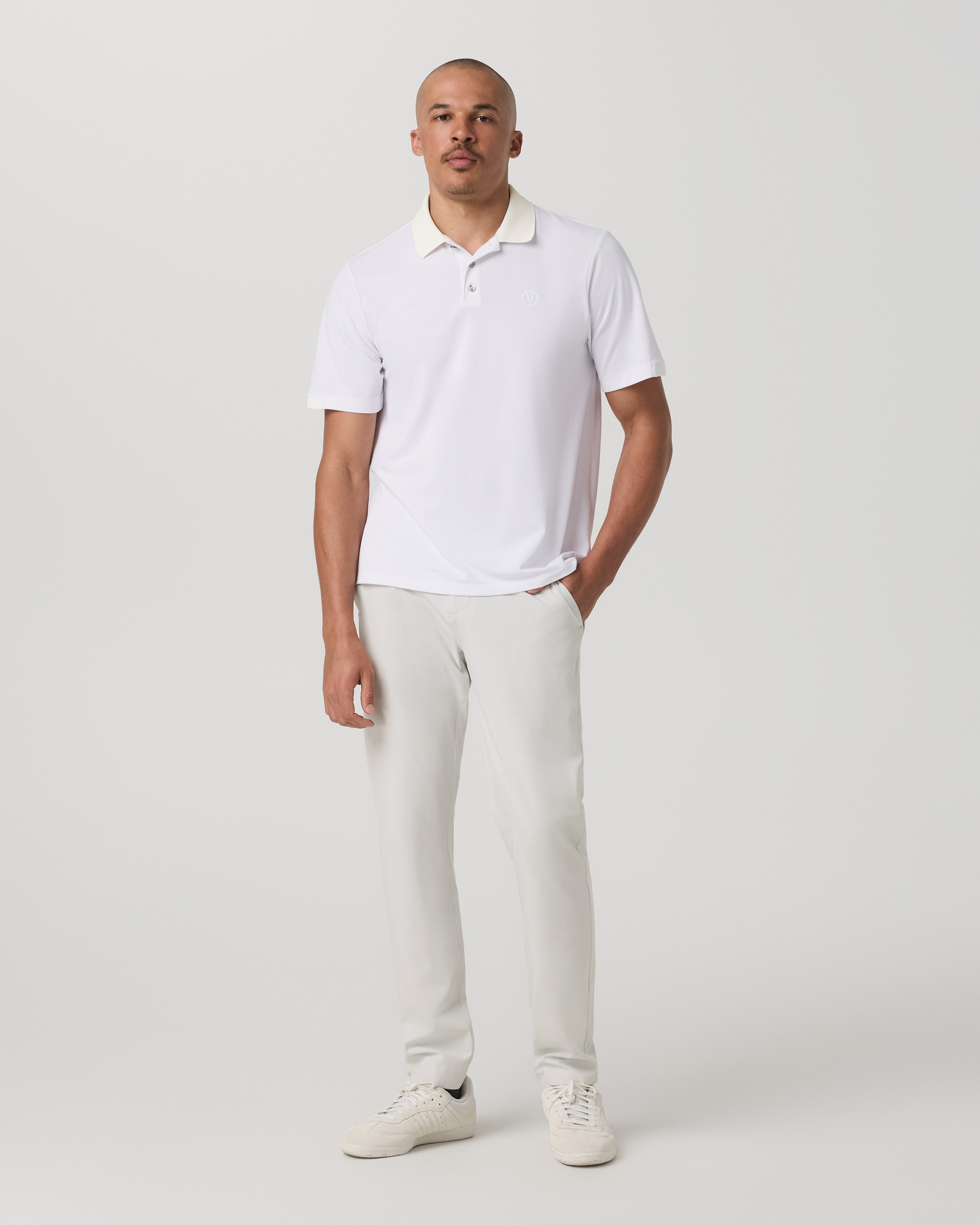 Aim Trouser Athletic Slim Fit 32 | Salt Linen Texture - Image 5
