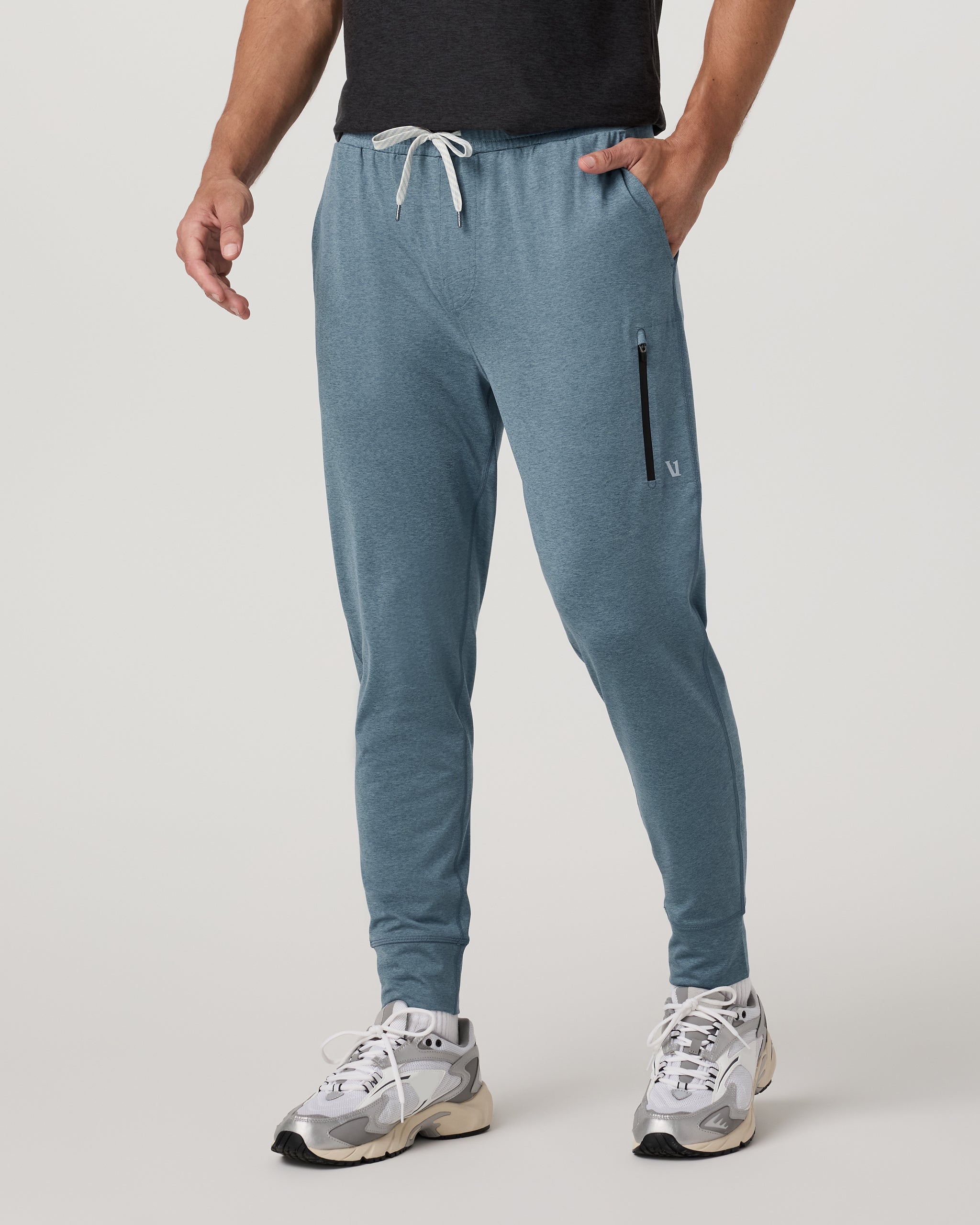Sunday Performance Jogger - Long | Smoke Blue Heather - Image 5