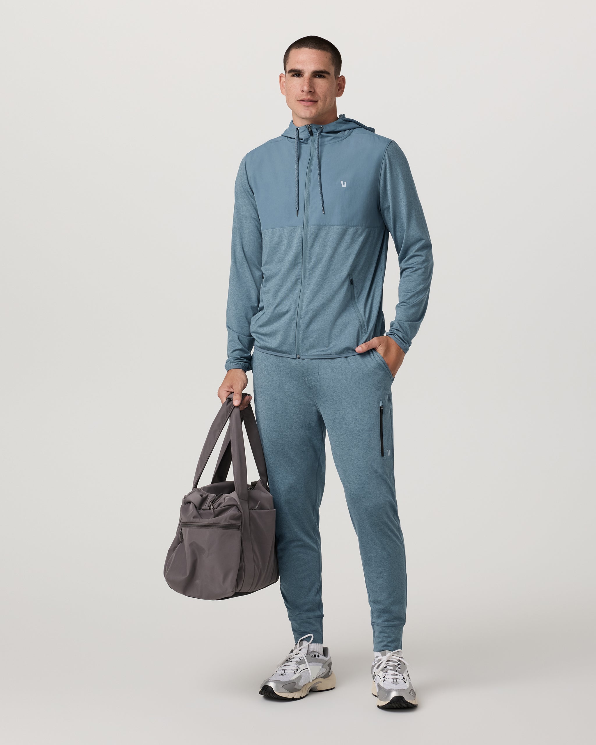 Sunday Performance Jogger - Long | Smoke Blue Heather - Image 4
