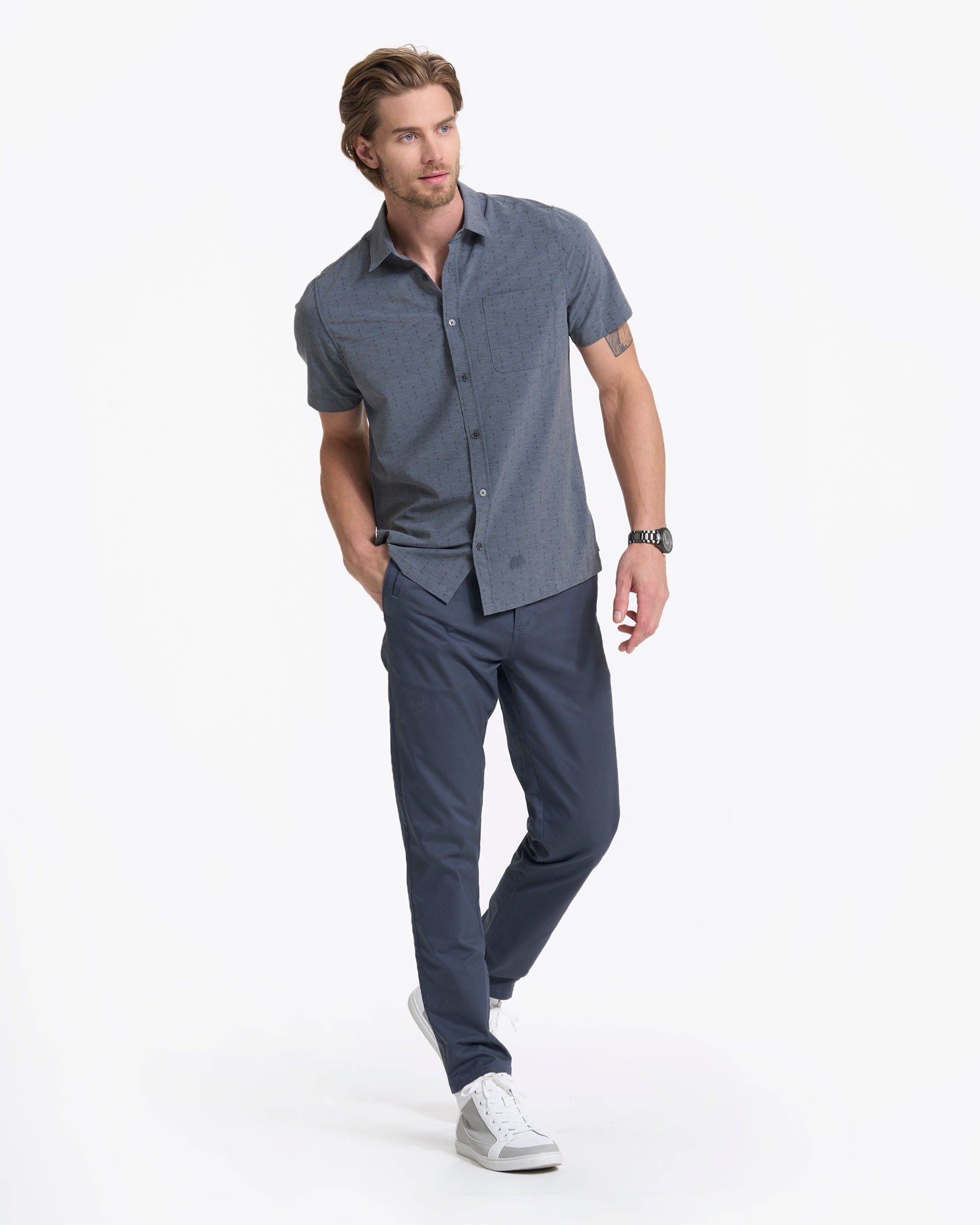Collins Chino Pant | Azure - Image 4
