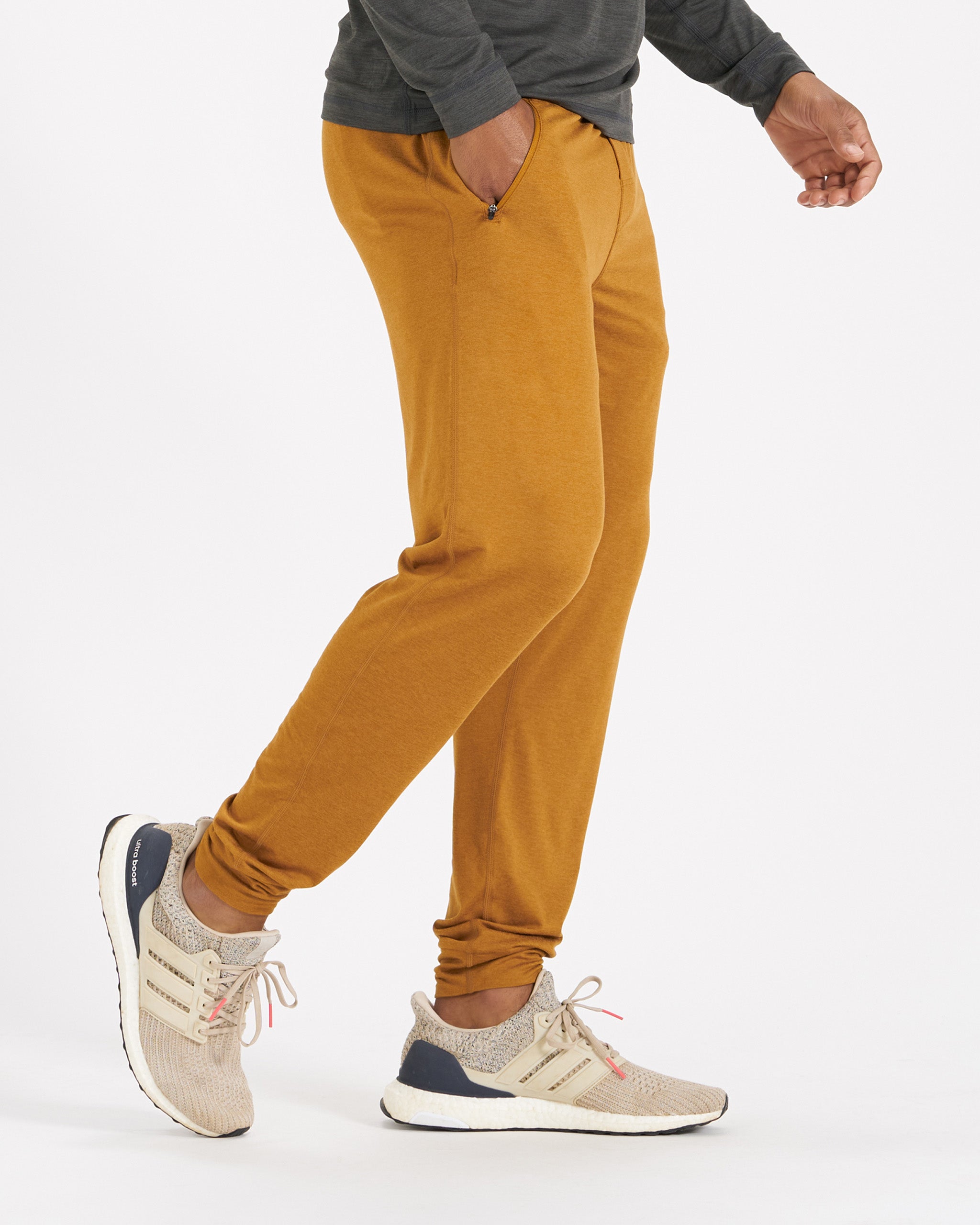 Ponto Performance Jogger | Dark Golden Heather - Image 2