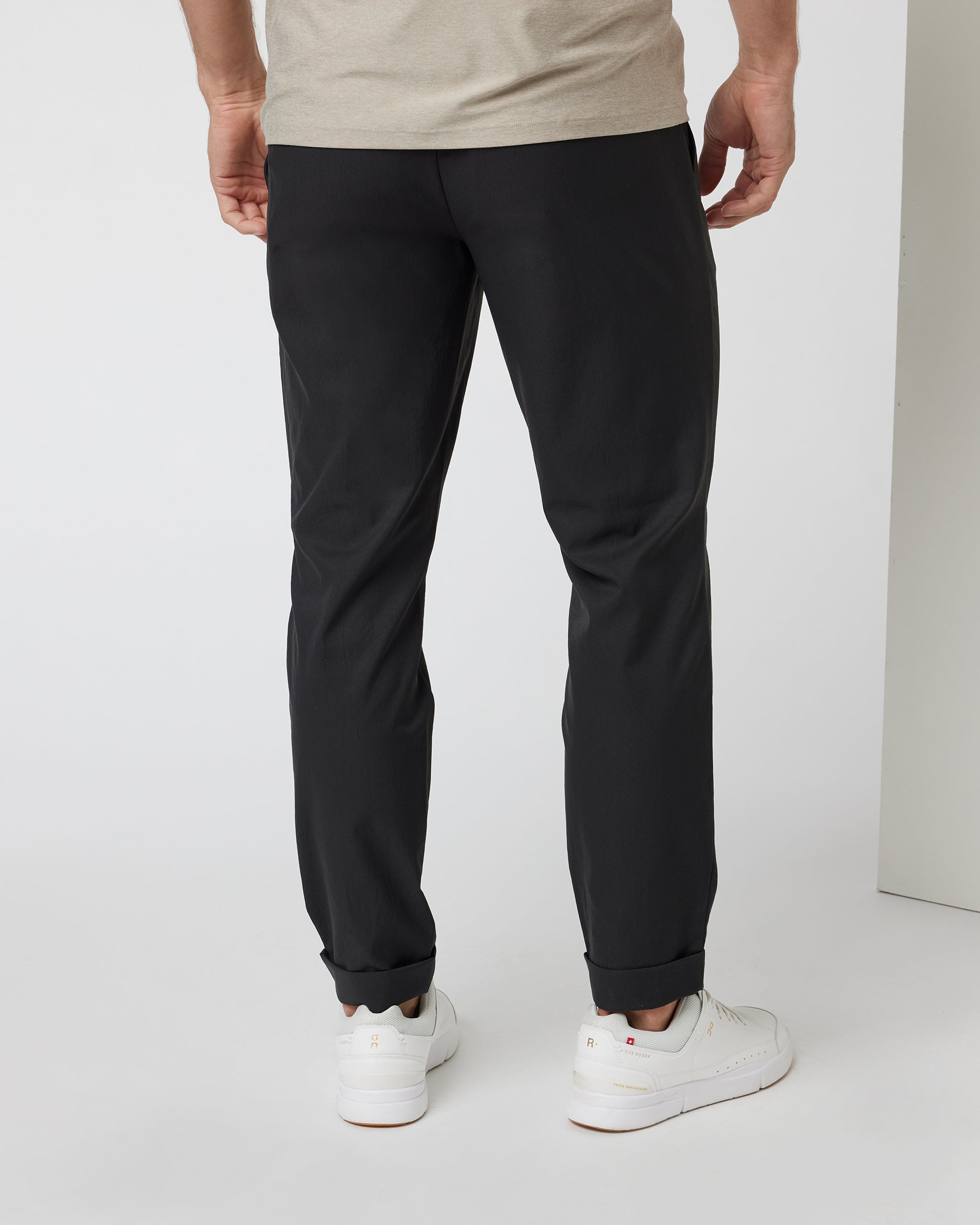 Cascade Elastic Waist Trouser | Black - Image 2
