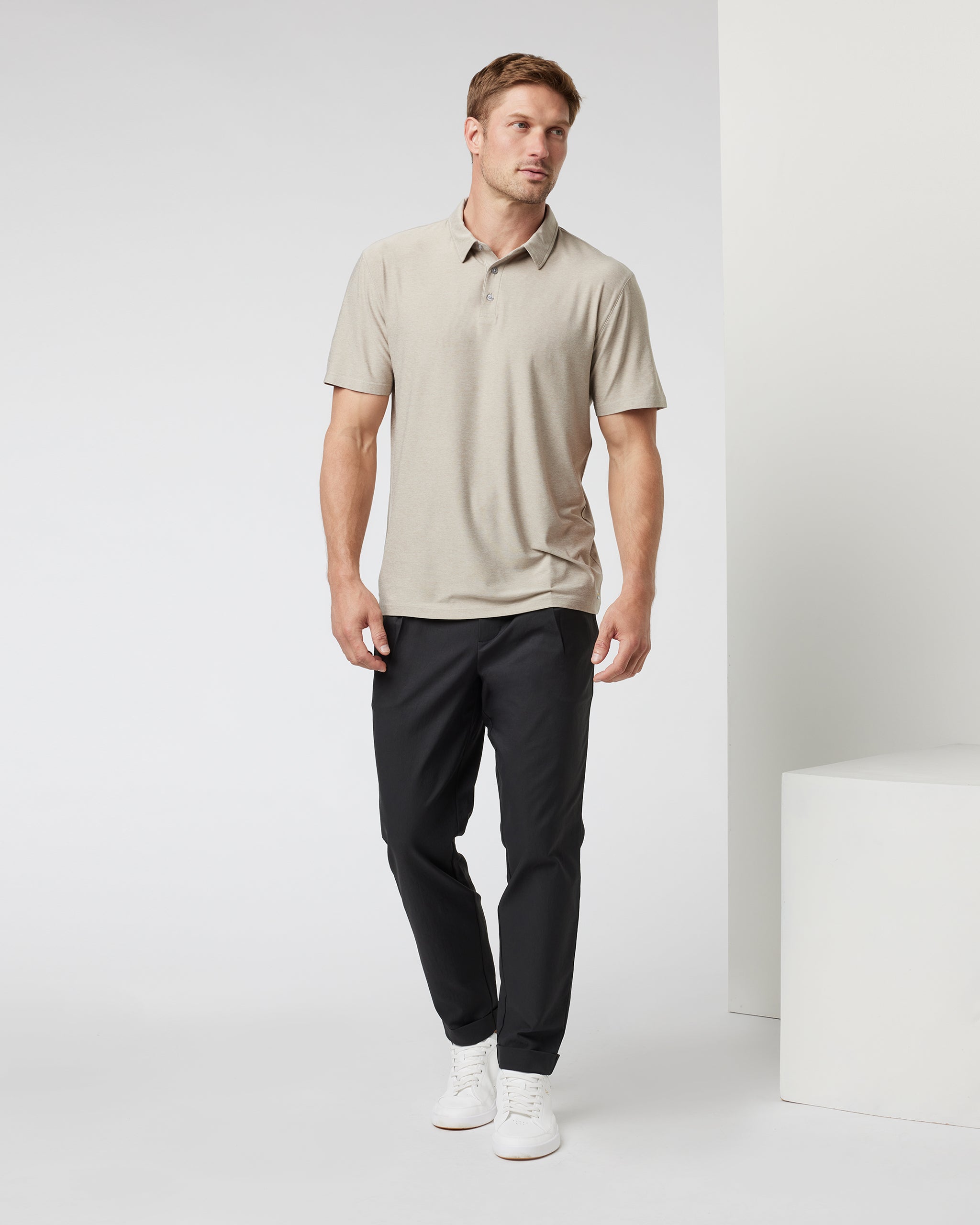 Cascade Elastic Waist Trouser | Black - Image 3