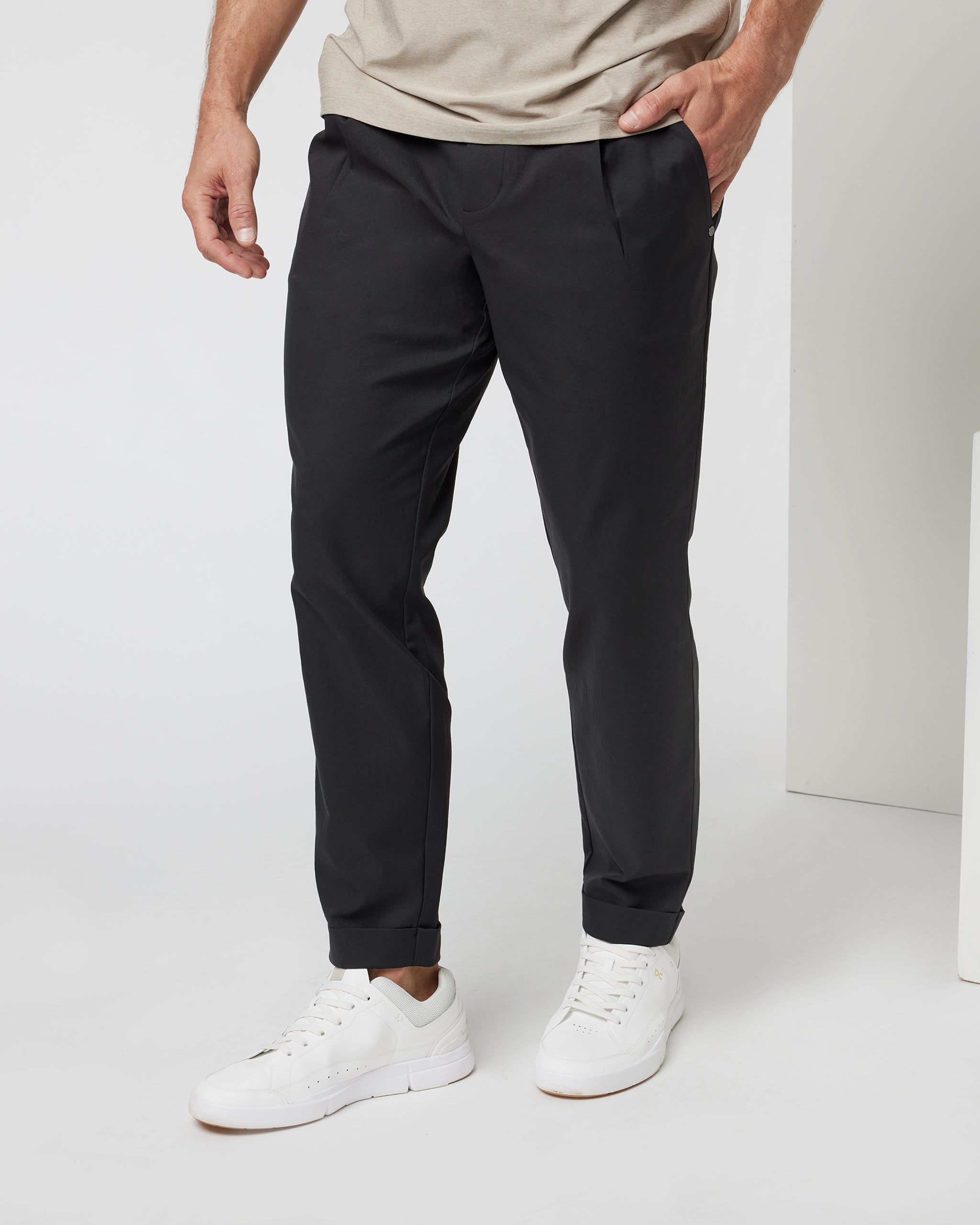 Cascade Elastic Waist Trouser | Black - Image 5