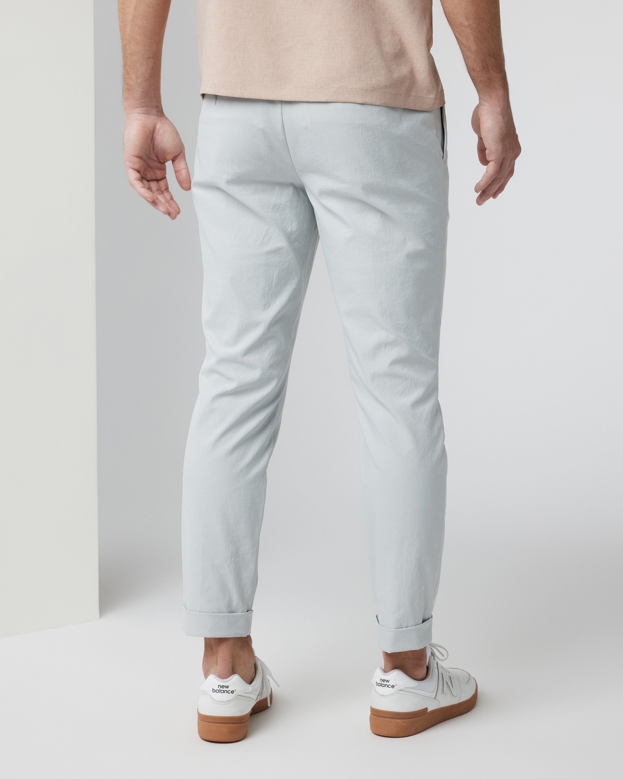Cascade Elastic Waist Trouser | Sky Grey - Image 2