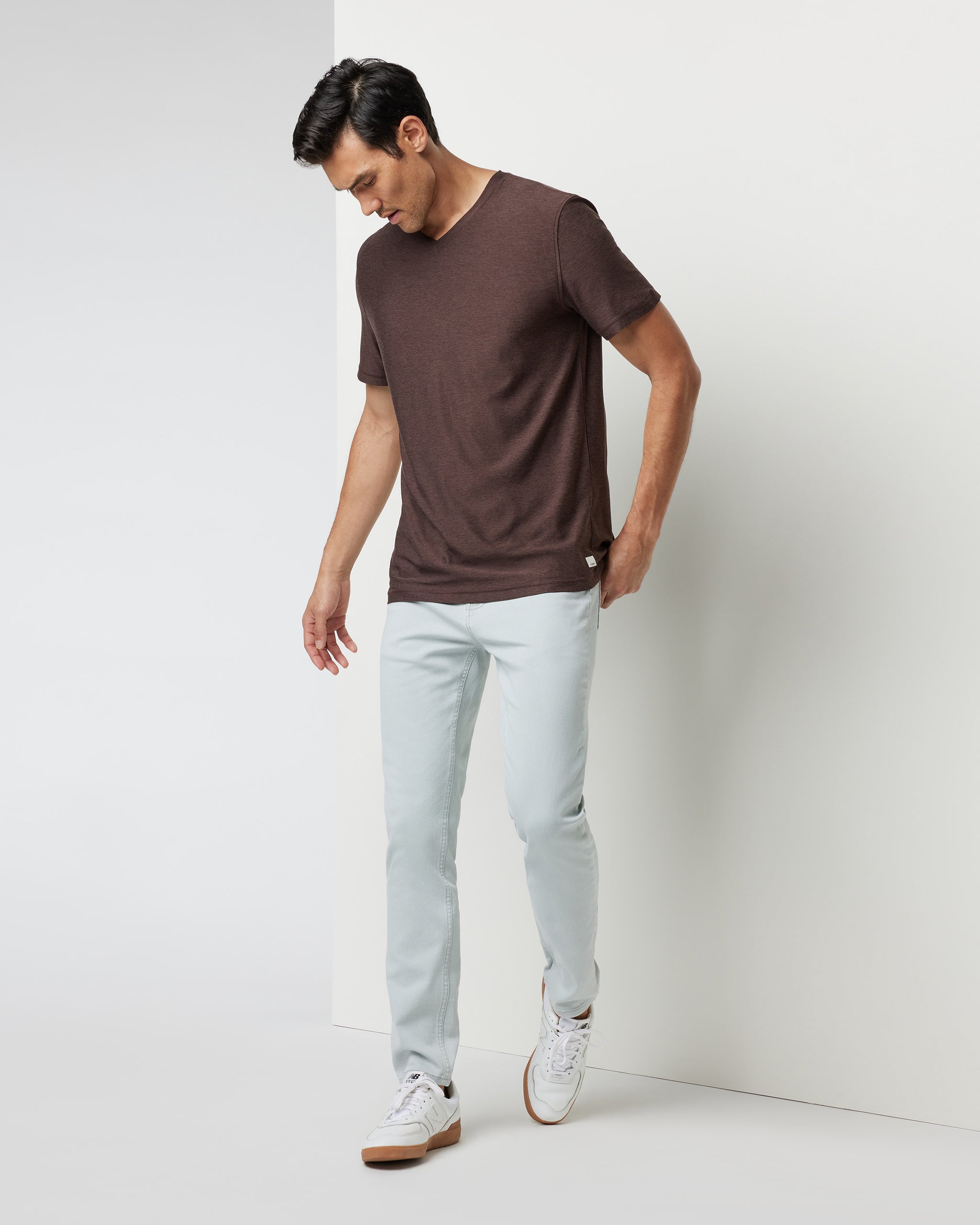 Benton Stretch Twill Pant | Sky Grey - Image 5