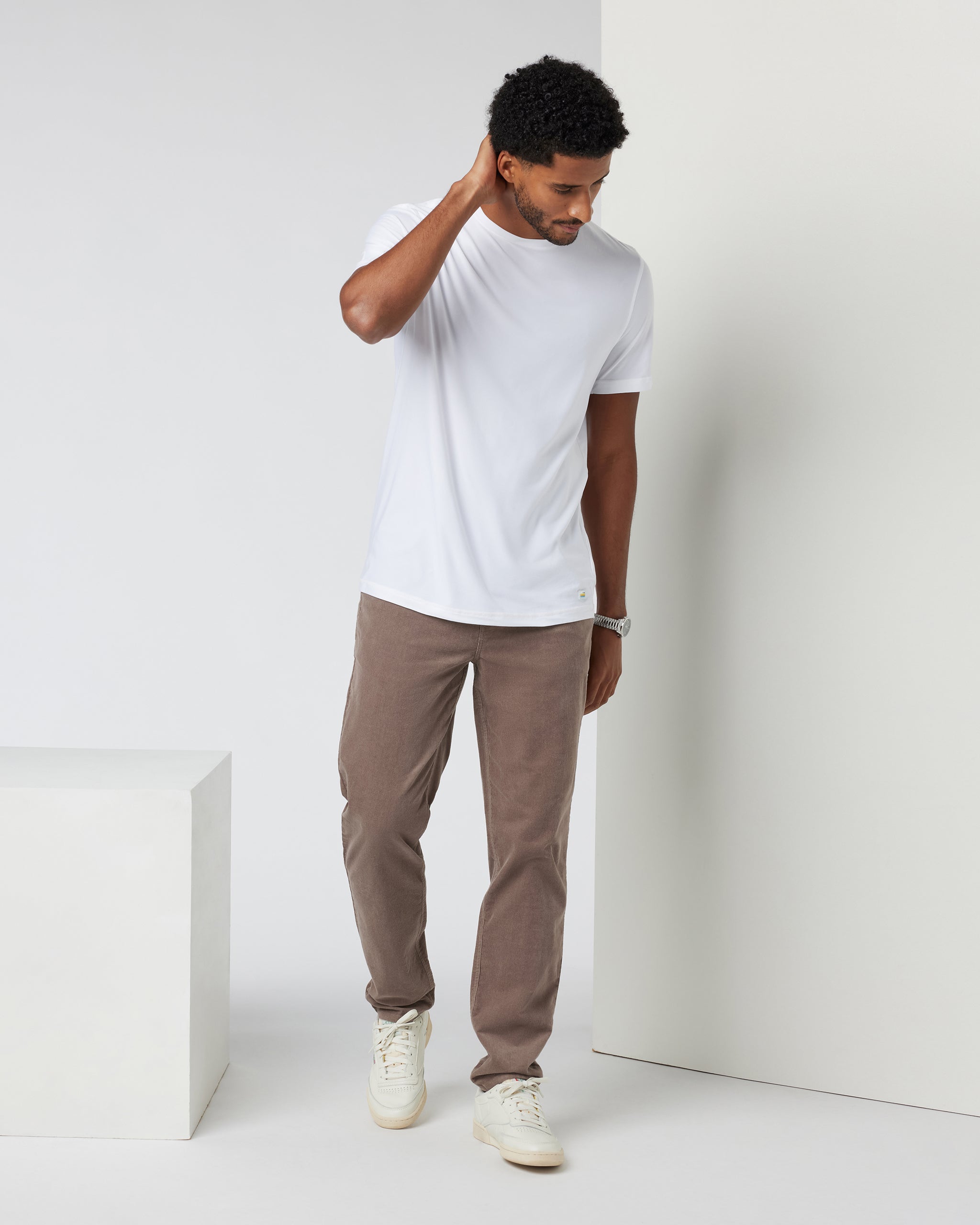 Optimist 5-Pocket Cord Pant Athletic Slim Fit | Chocolate Milk - Image 3