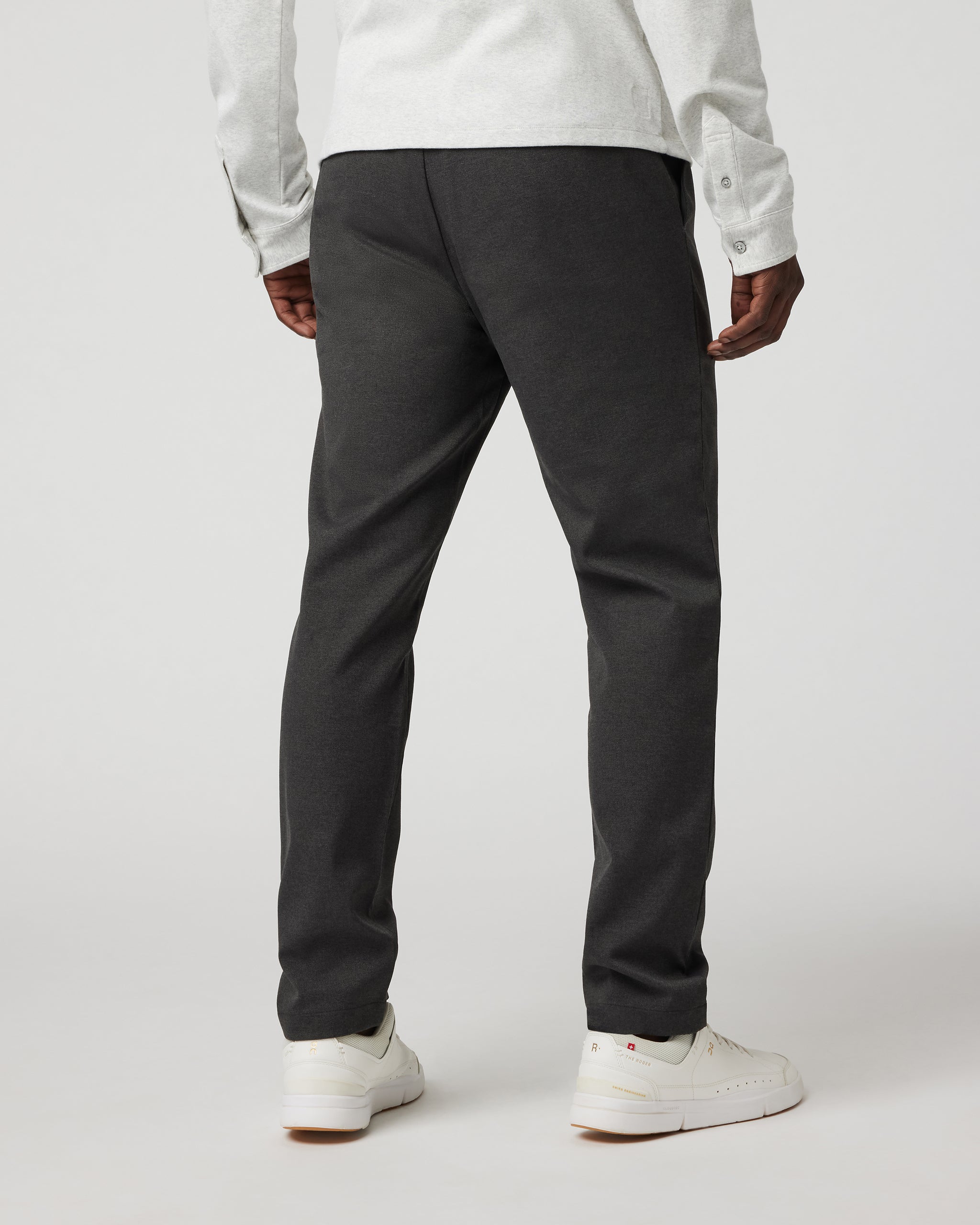Zurich Elastic Waist Trouser | Dark Pewter Heather - Image 2