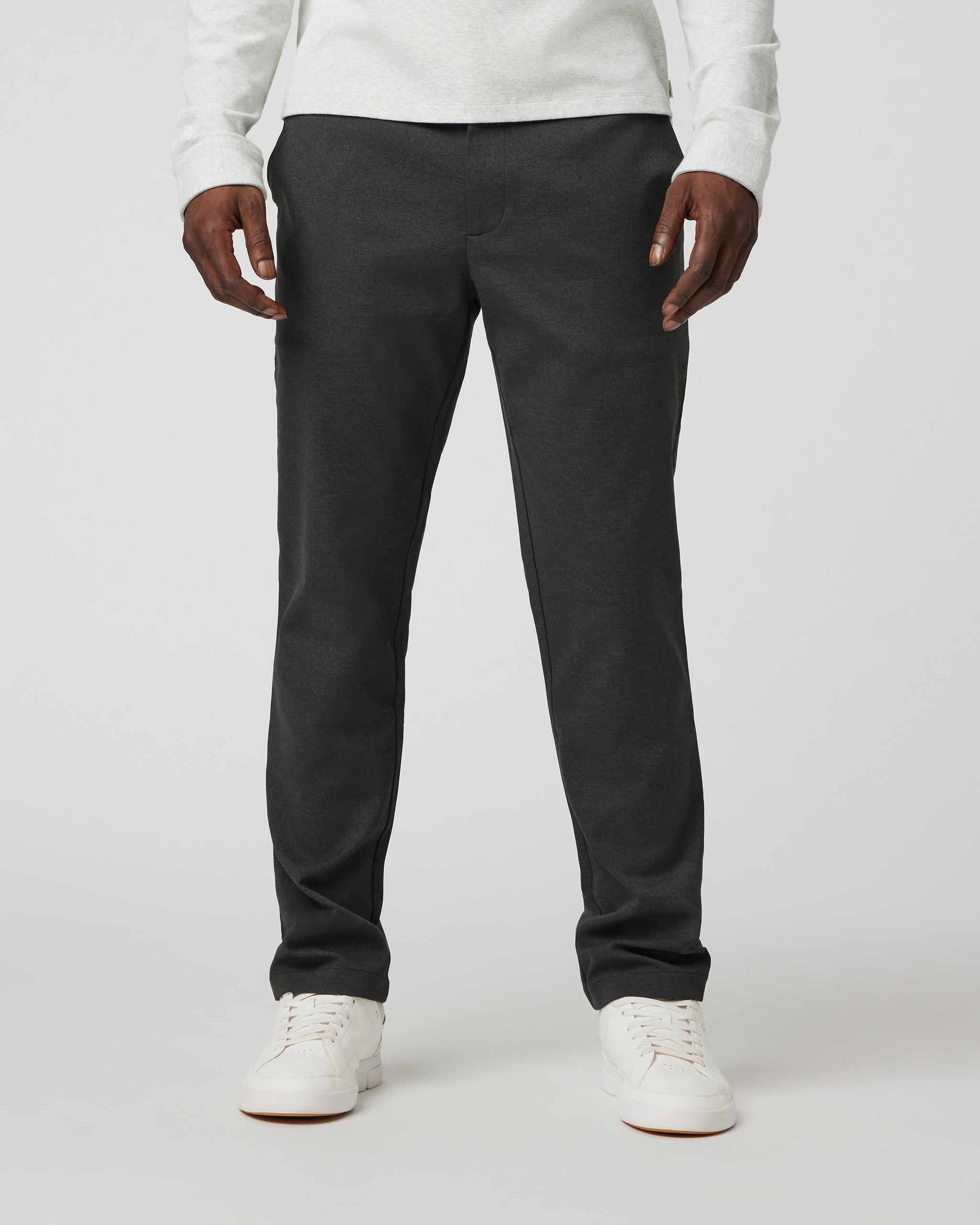 Zurich Elastic Waist Trouser | Dark Pewter Heather - Image 5