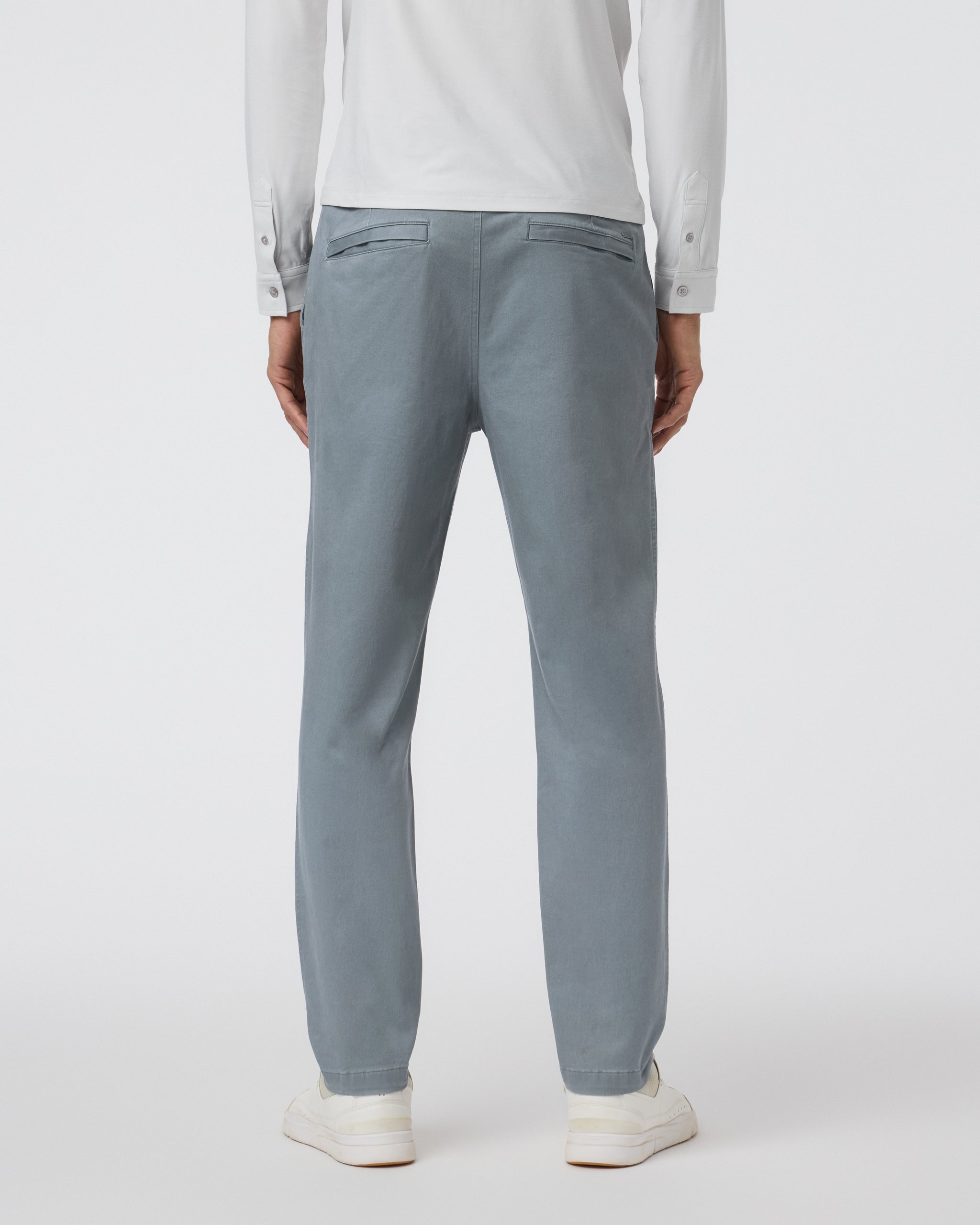 Fletcher Elastic Waist Pant Athletic Slim Fit 30 | Dusty Blue - Image 3