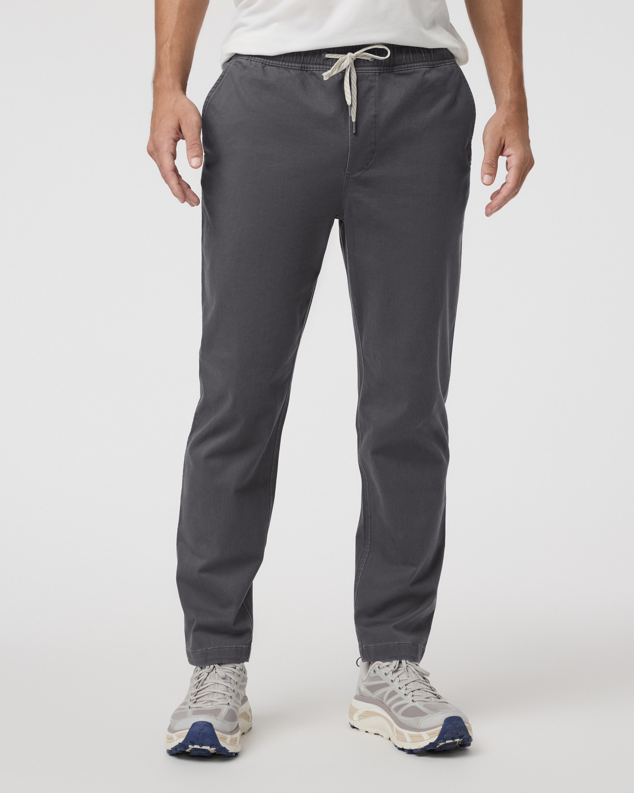Fletcher Elastic Waist Pant Athletic Slim Fit 30 | Dark Pewter