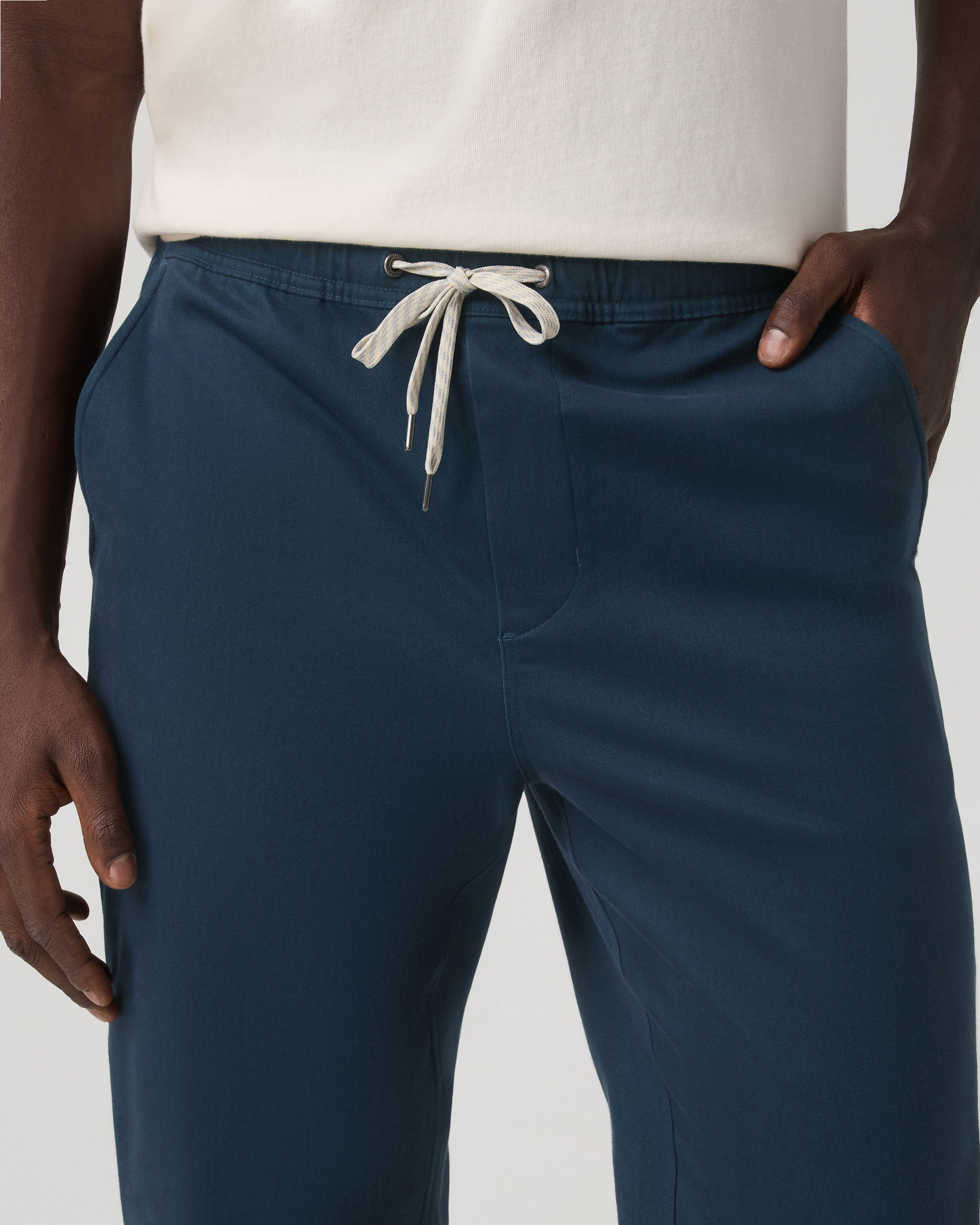 Fletcher Elastic Waist Pant Athletic Slim Fit 30 | Ocean Blue - Image 2