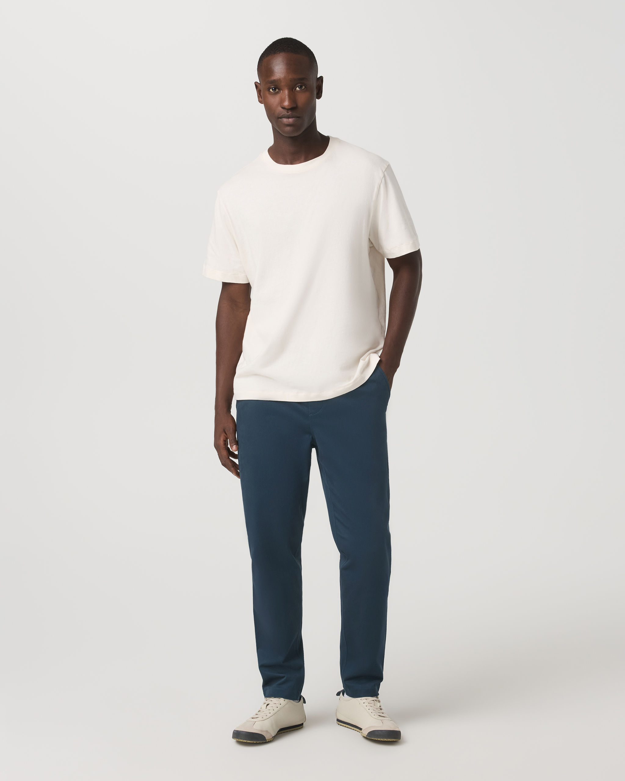 Fletcher Elastic Waist Pant Athletic Slim Fit 30 | Ocean Blue - Image 3